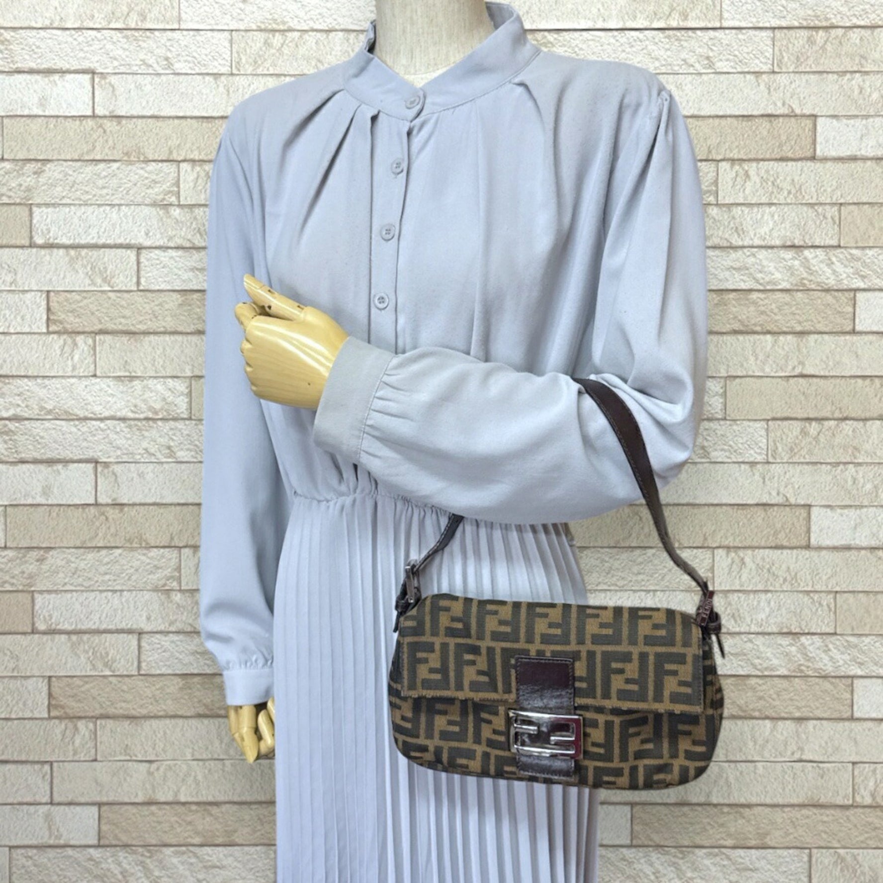 Fendi Mamma Bucket Zucca Handbag in Canvas