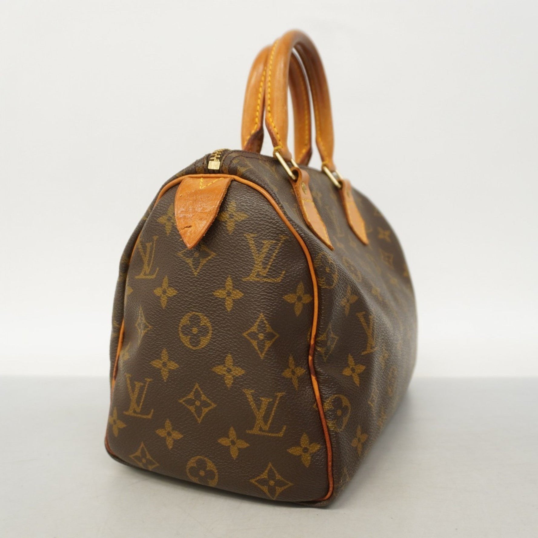 Louis Vuitton Monogram Speedy 25 Handbag M41109 Brown Women's