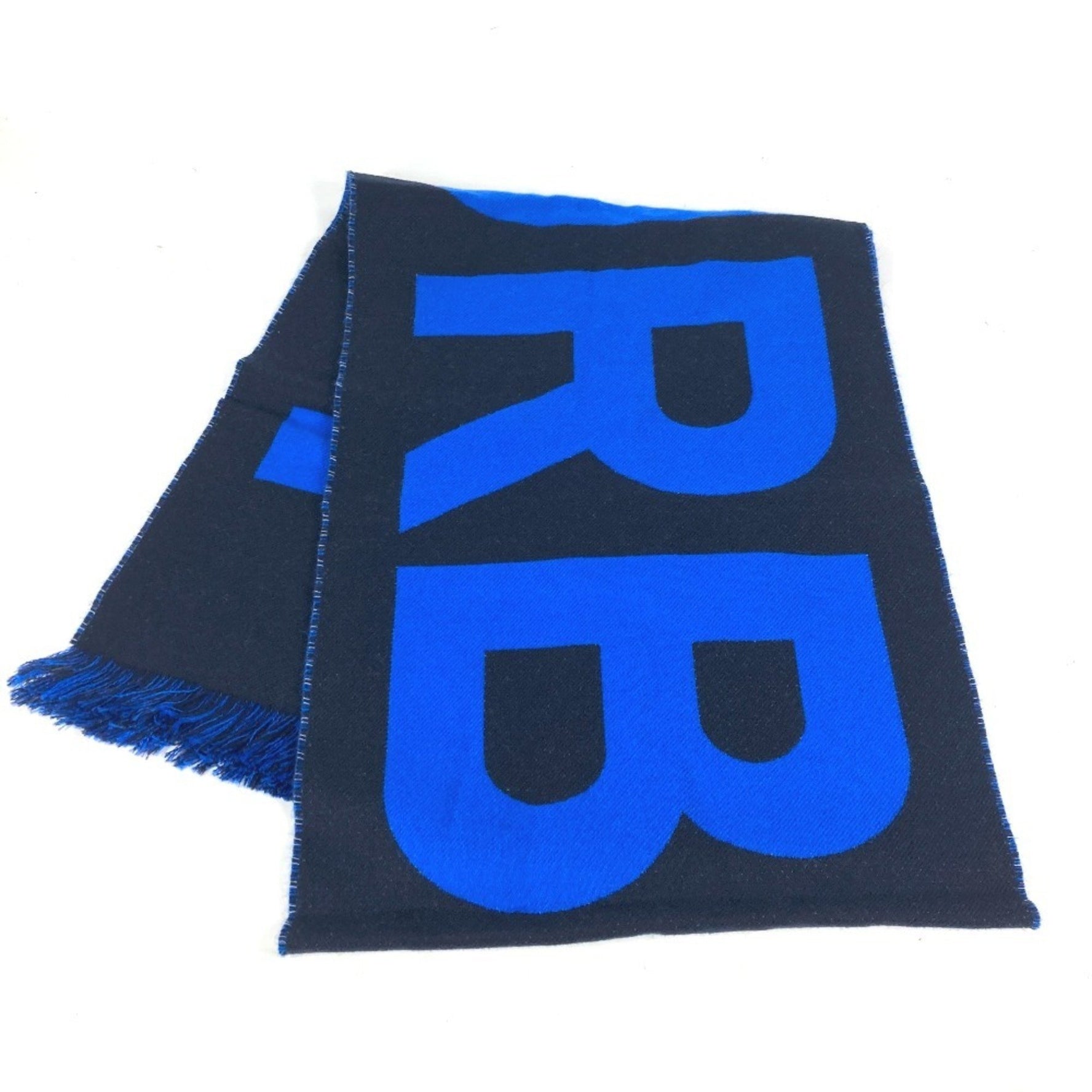 BURBERRY Wool Scarf for Men and Women, Blue