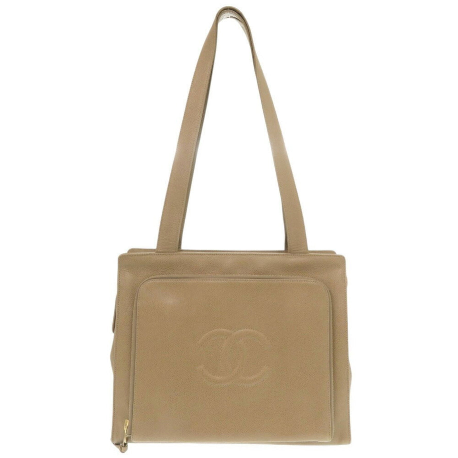 Chanel Coco Mark Caviar Skin No. 4 Tote Bag Shoulder