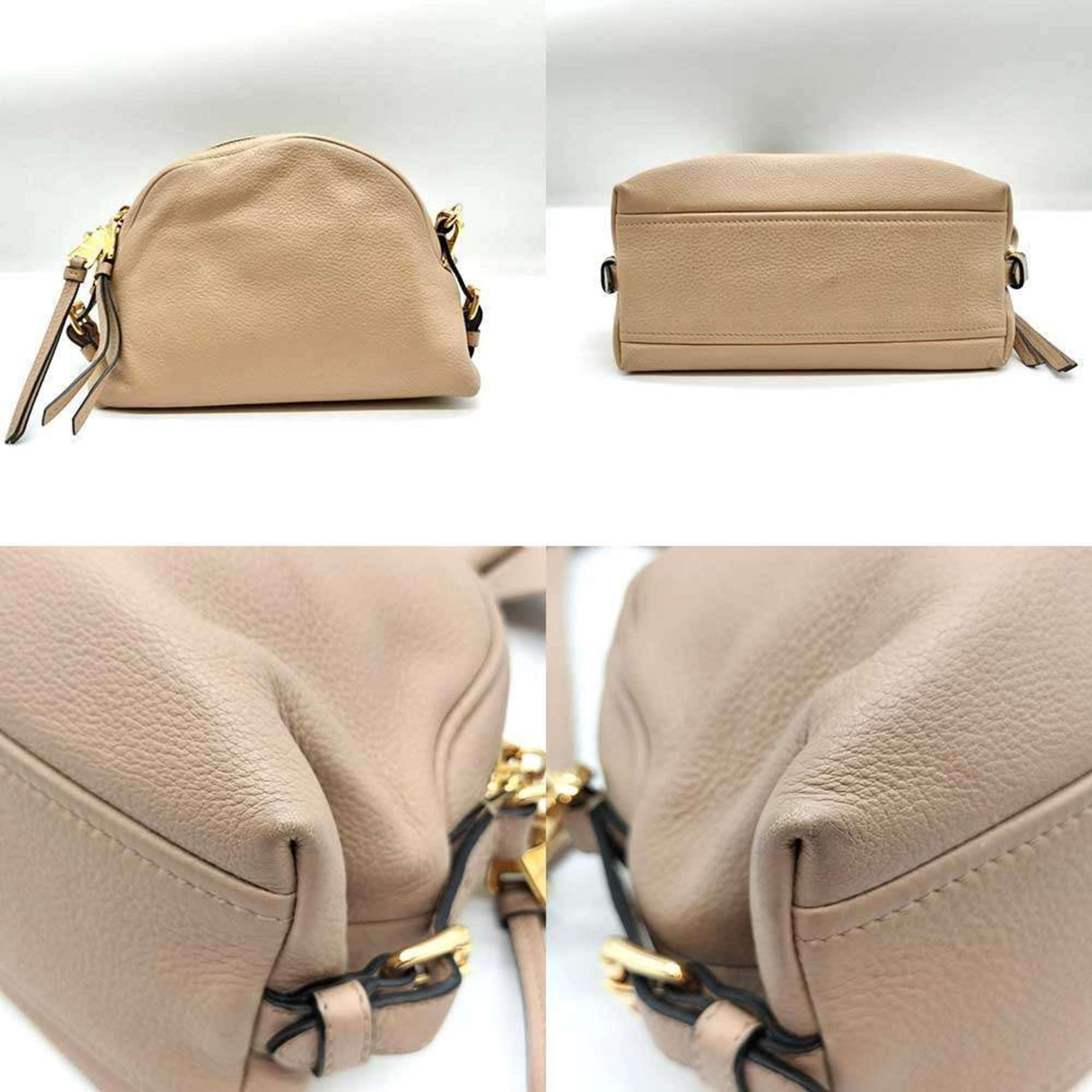 Miu Miu Miu Shoulder Bag Pochette Leather Clutch Second MIUMIU