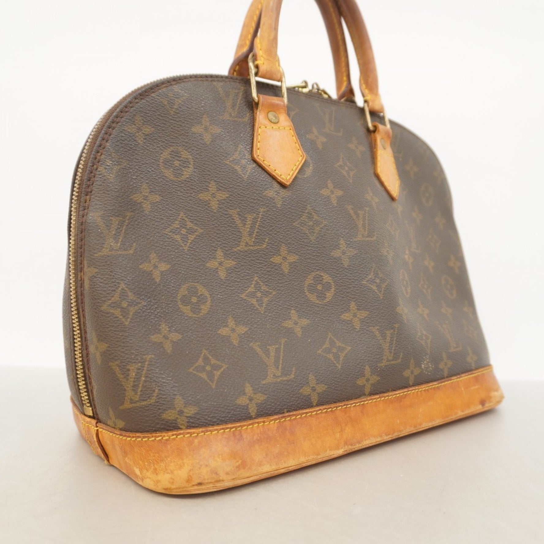 Louis Vuitton Monogram Alma Handbag M51130 Brown Women's
