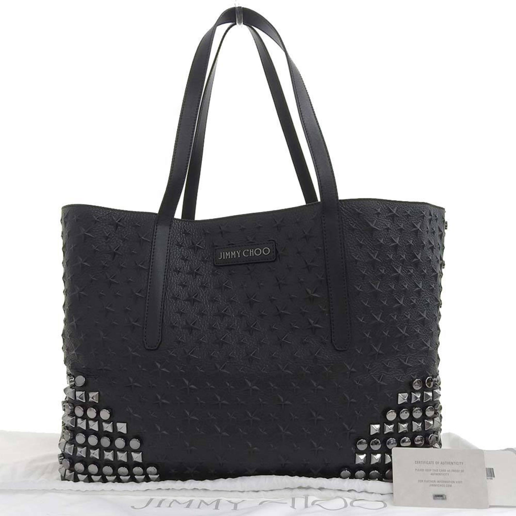 Jimmy Choo star studs tote bag leather
