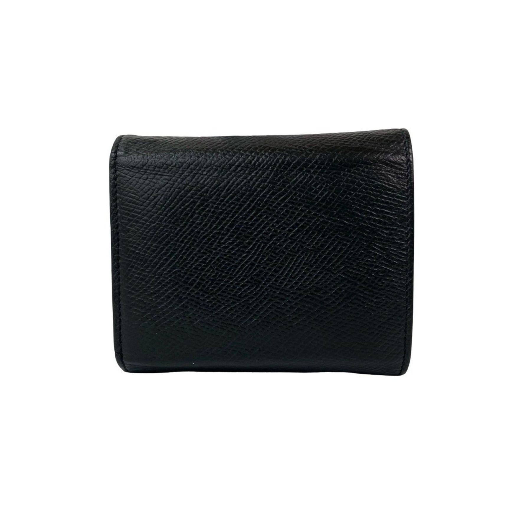 CELINE Small Trifold Logo Leather Tri-fold Wallet, Mini