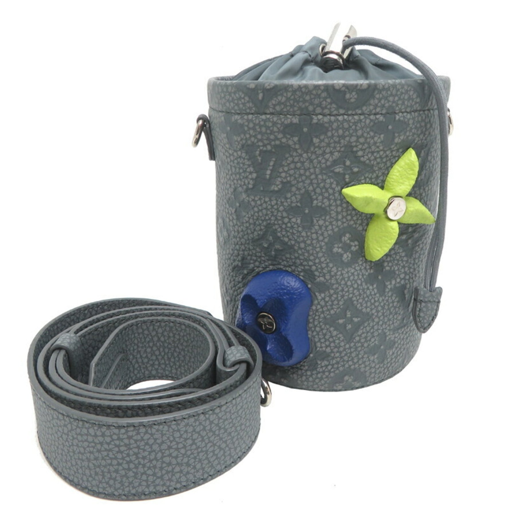 Louis Vuitton Chalk Pouch Shoulder Bag Taurillon Climbing