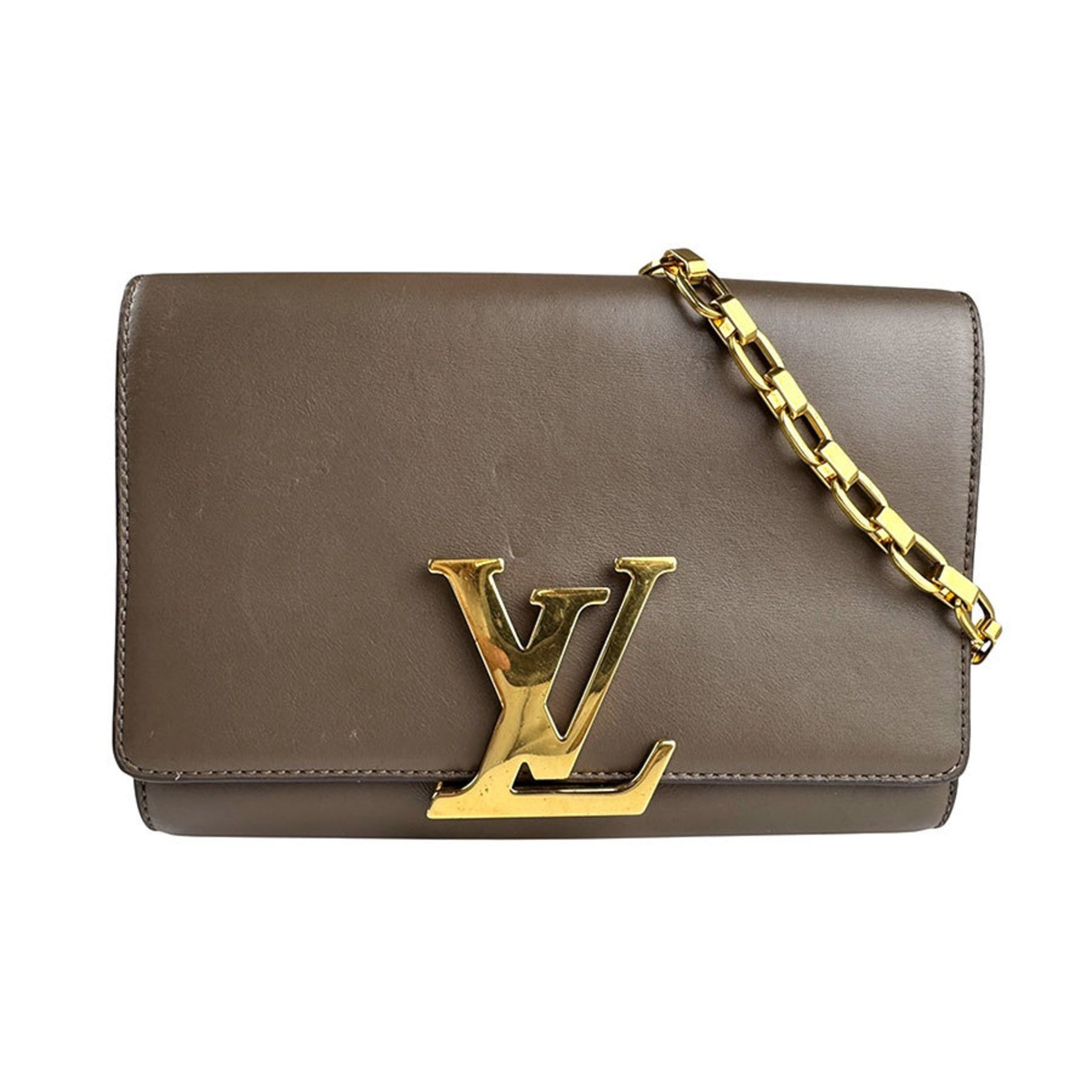 Louis Vuitton Shoulder Bag Pochette Louise GM Leather Grani