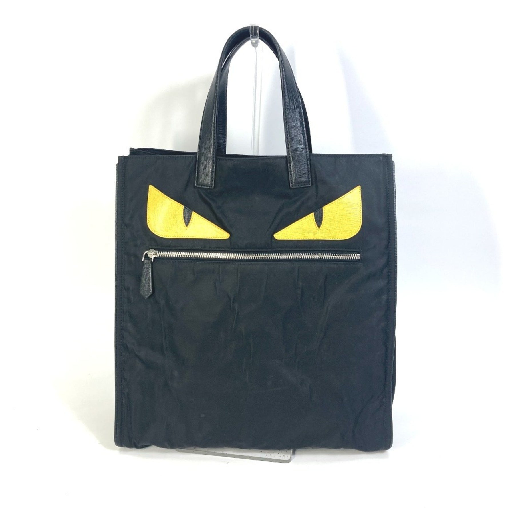 FENDI Monster Bugs Tote Bag, Nylon, Black