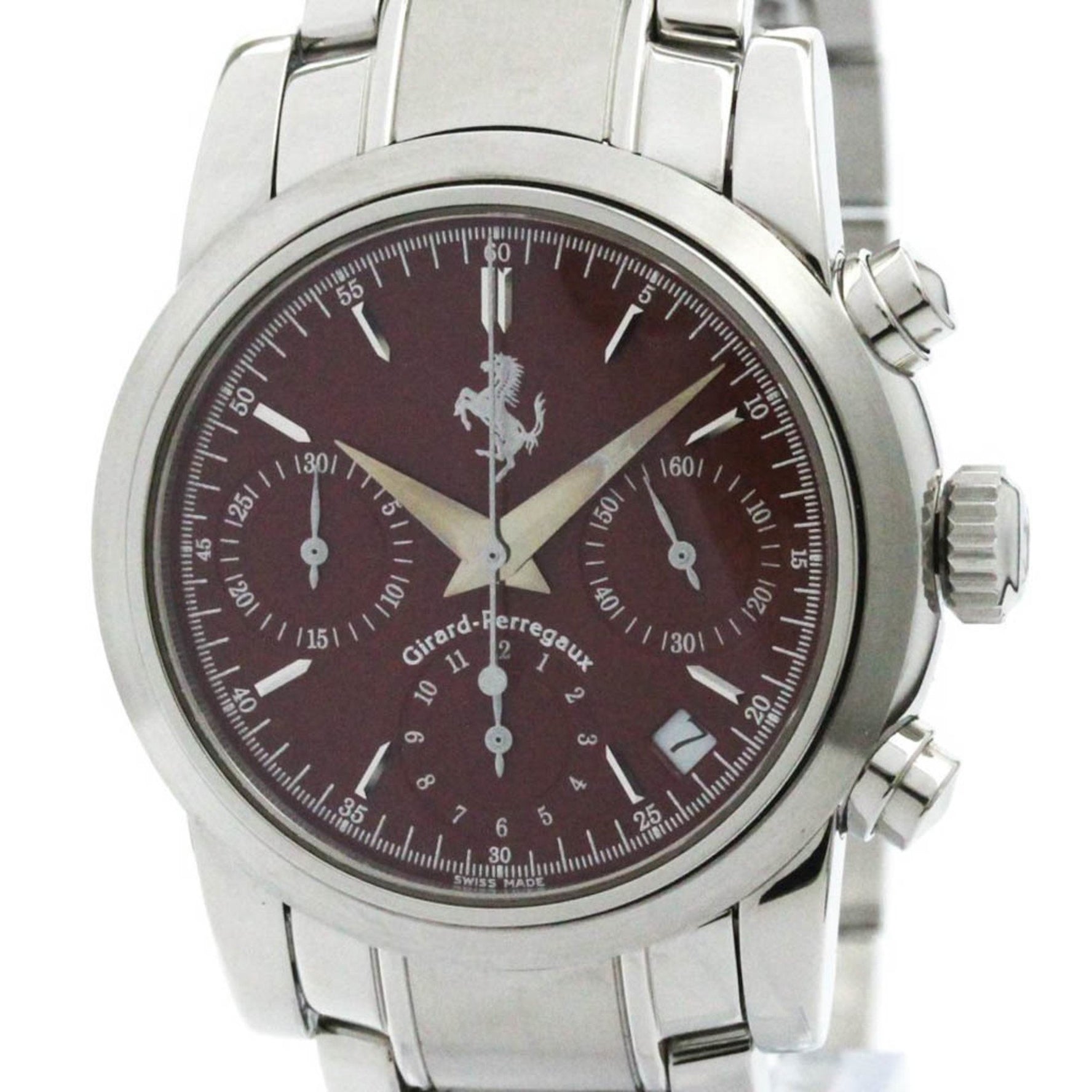 GIRARD PERREGAUX Ferrari Chronograph Steel Automatic Watch 8020