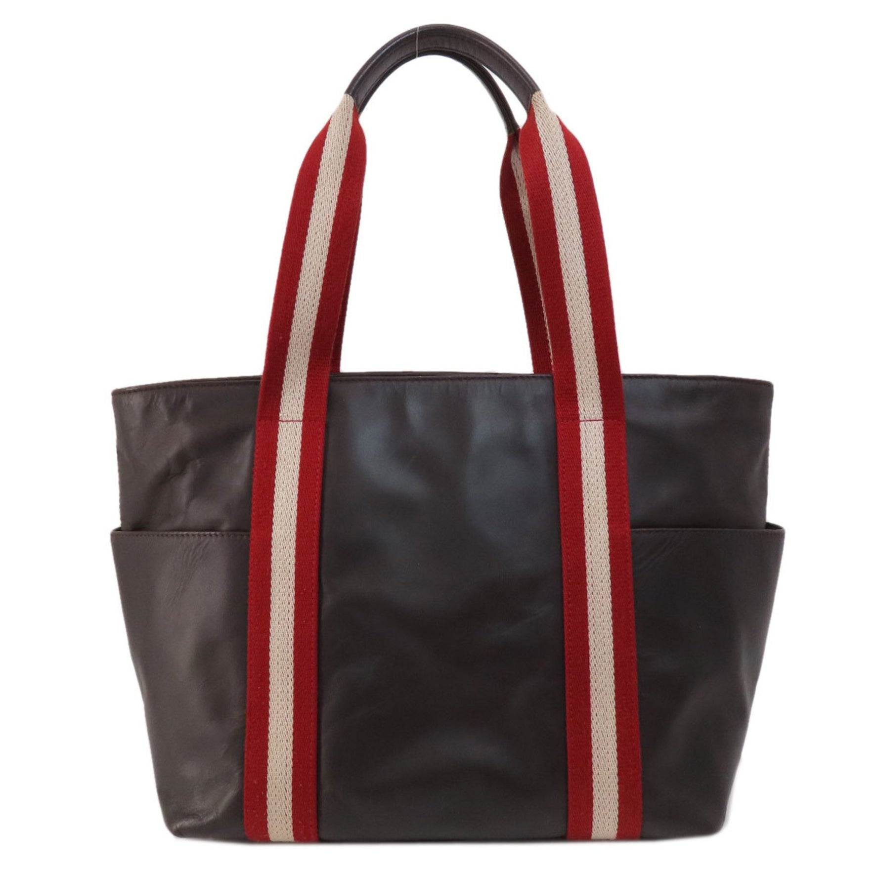 BALLY Bally Stripe Tote Bag Leather Women's