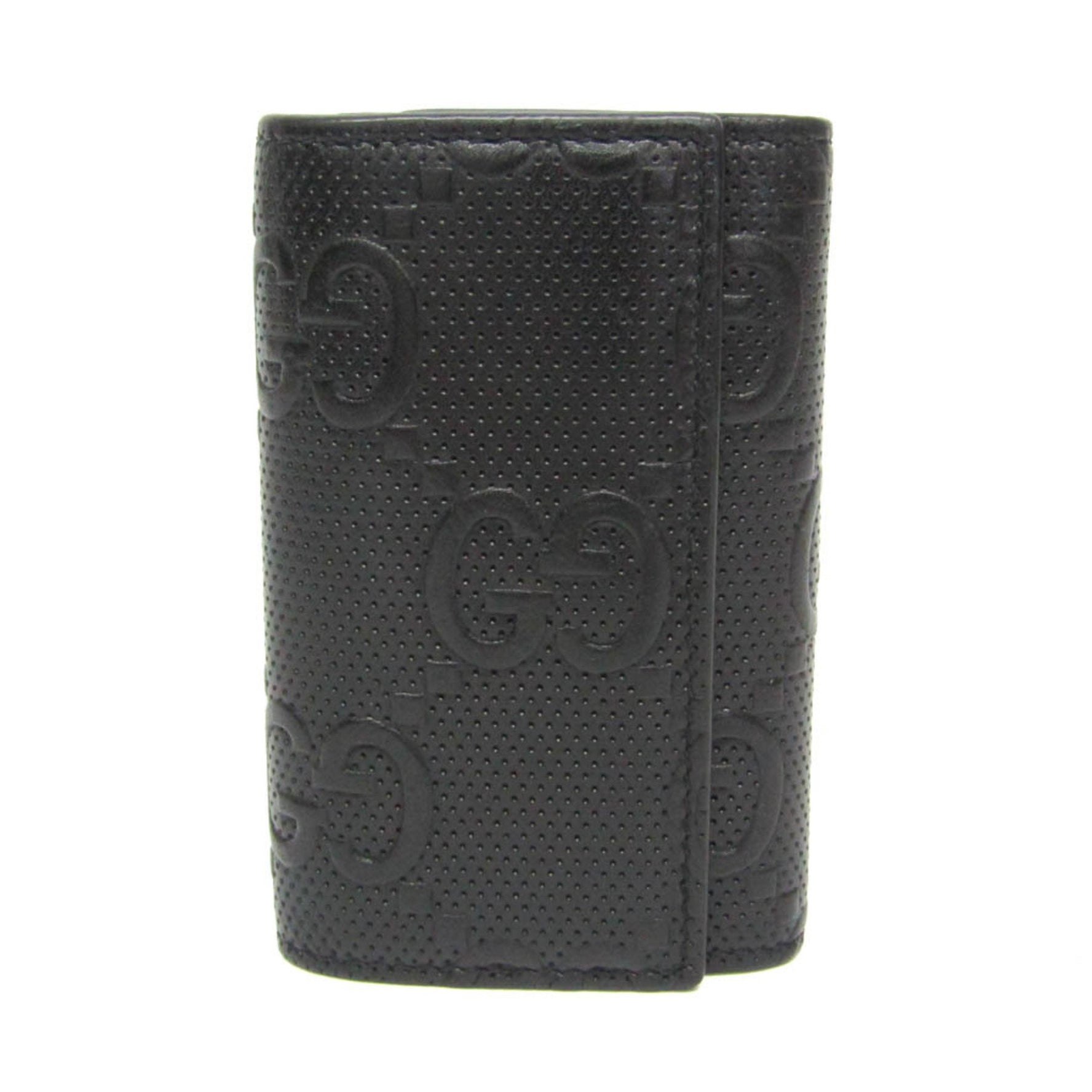 Gucci GG Embossed Men,Women Leather Key Case