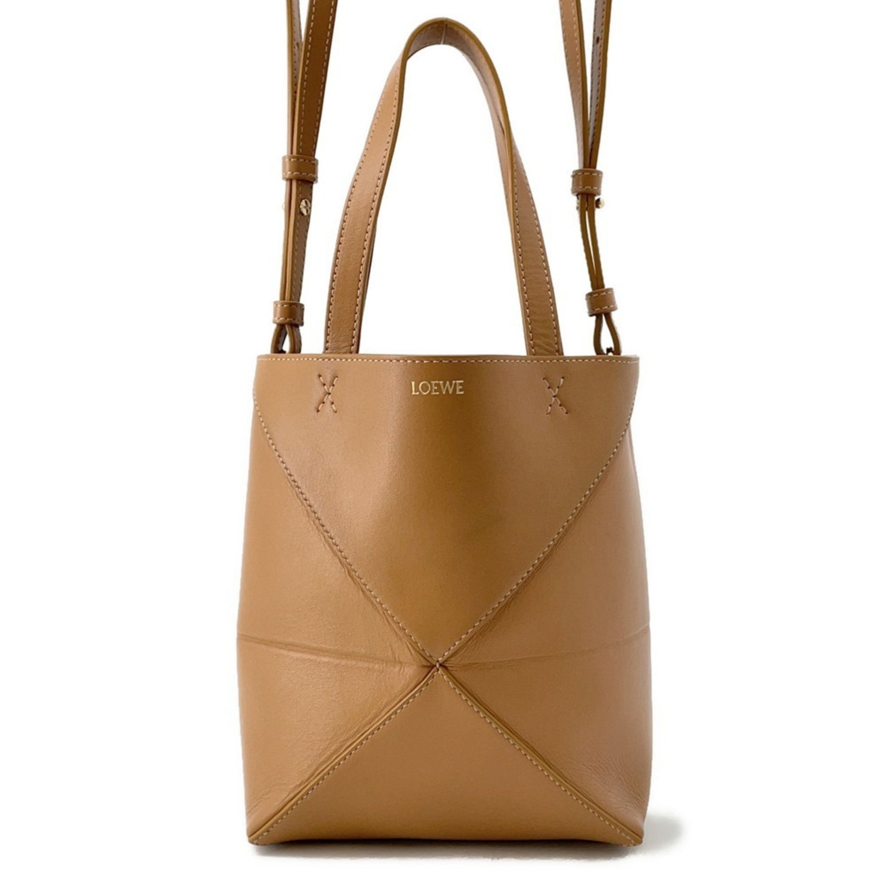 Loewe Puzzlefold Mini Handbag Brown