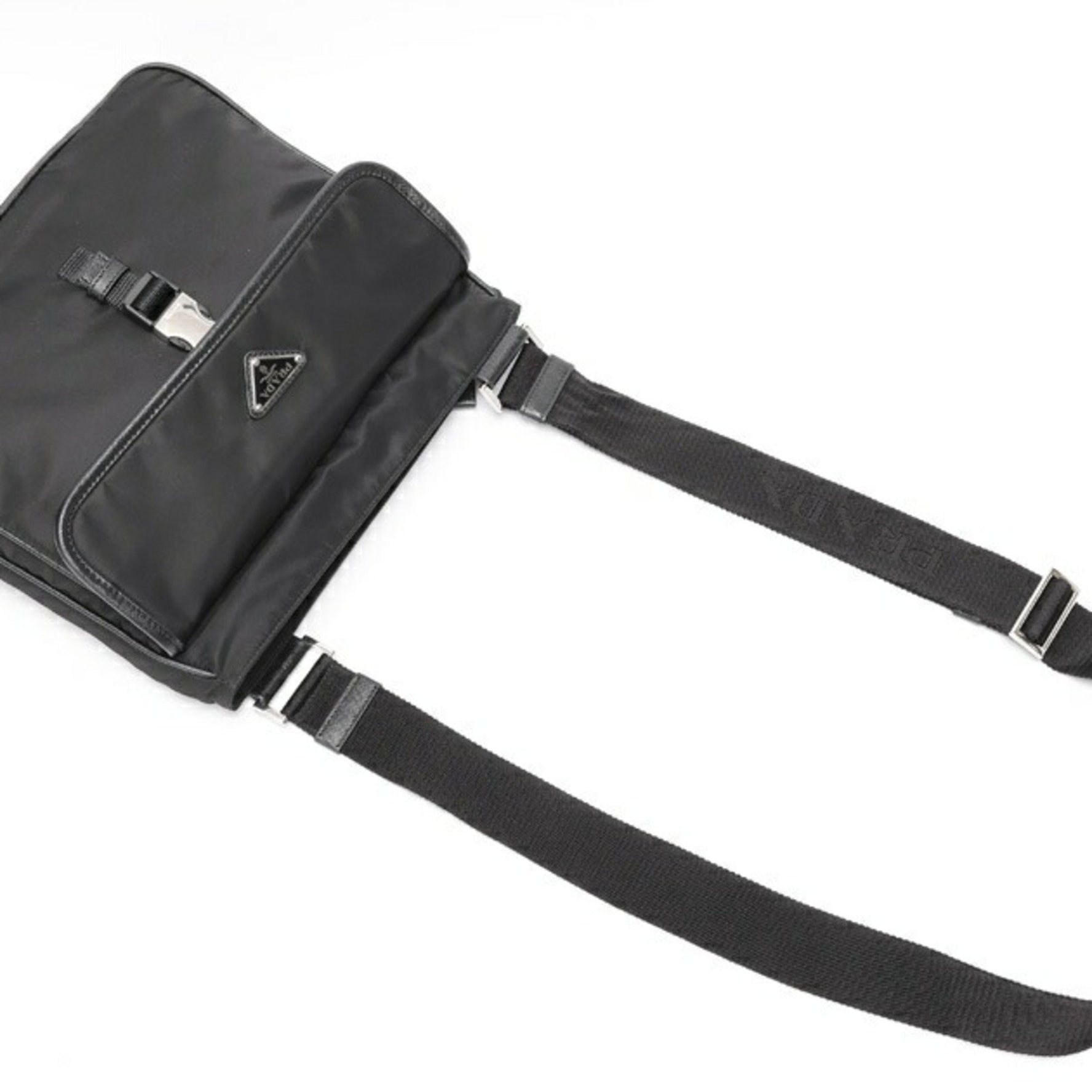 PRADA Saffiano Leather Shoulder Bag Nylon