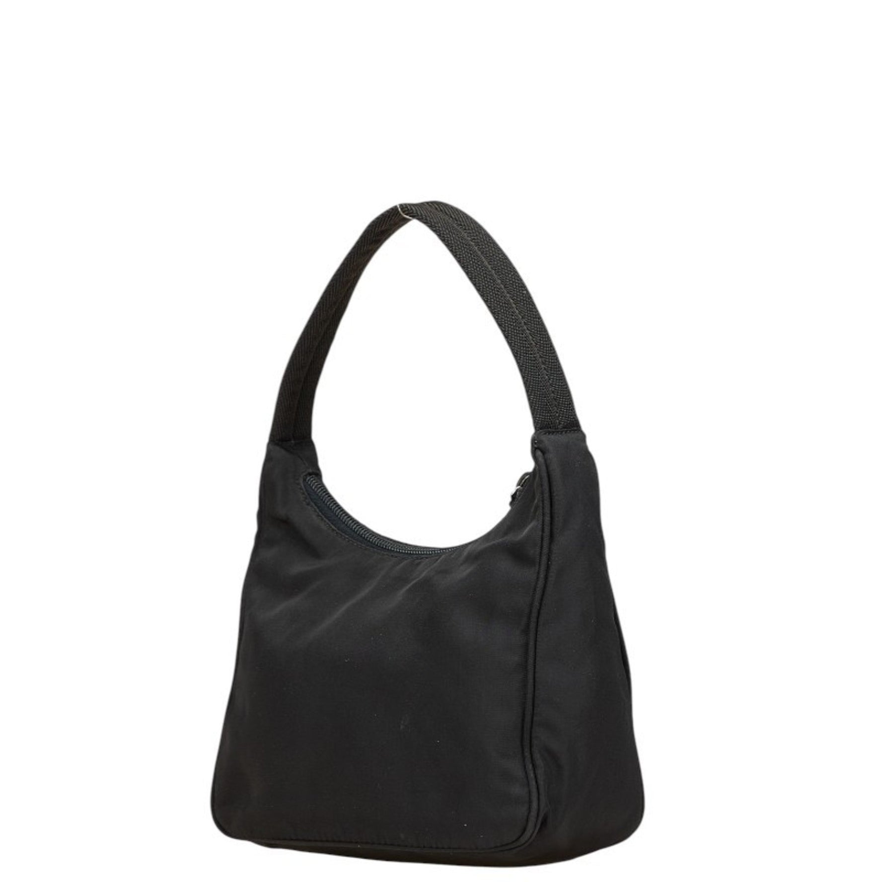 Prada Triangle Logo Plate Handbag Nylon