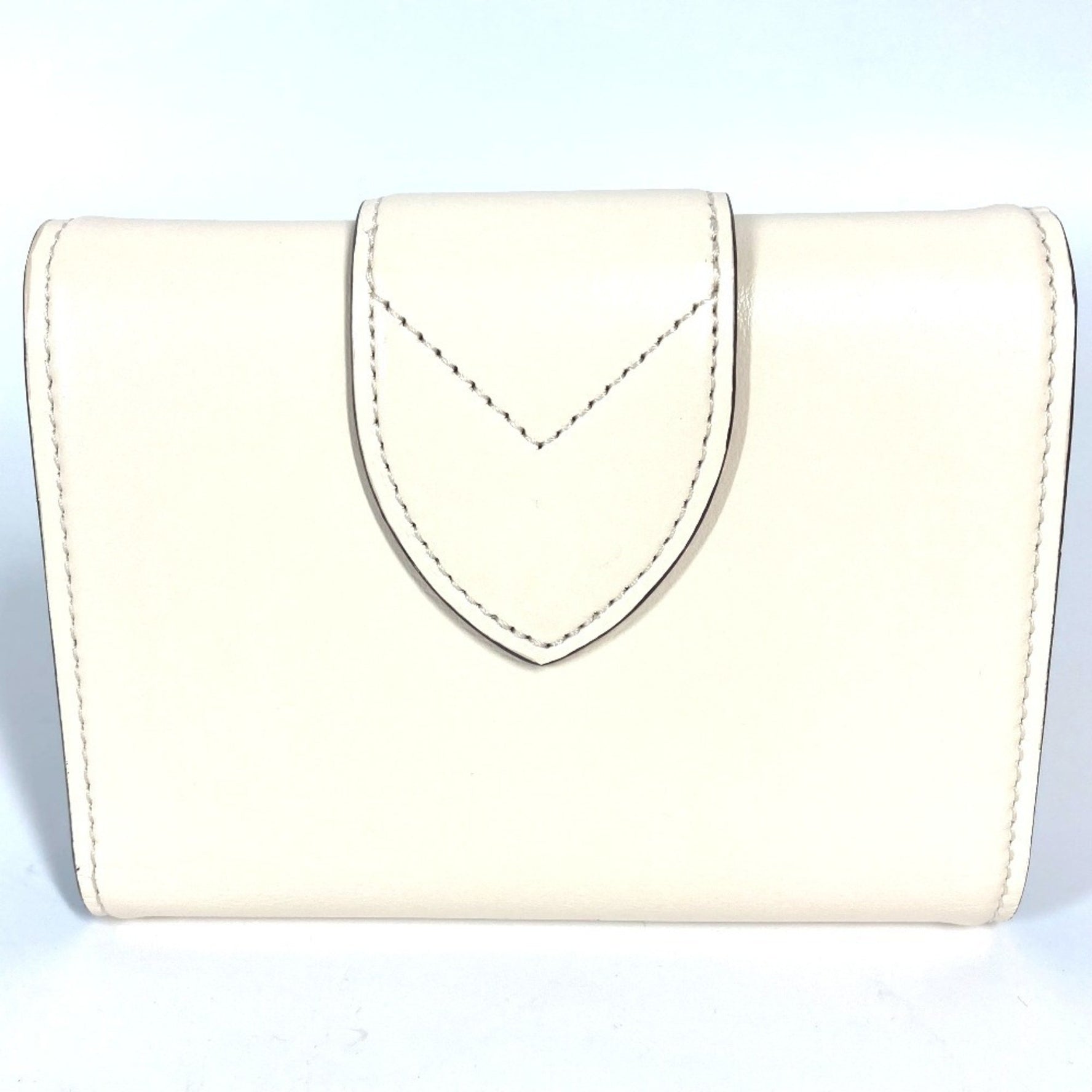 LOUIS VUITTON M69176 LV Pont Neuf Compact Tri-fold Wallet, Leather, Women's, Creme Beige