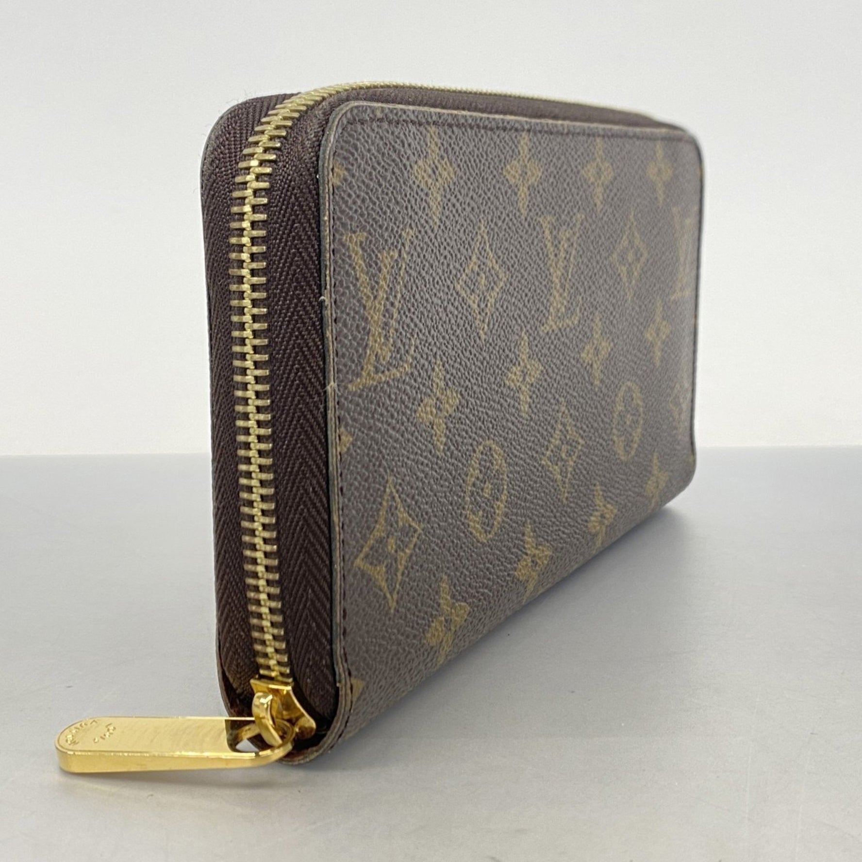 Louis Vuitton Monogram Zippy Wallet M42616 Brown Men's and Women's