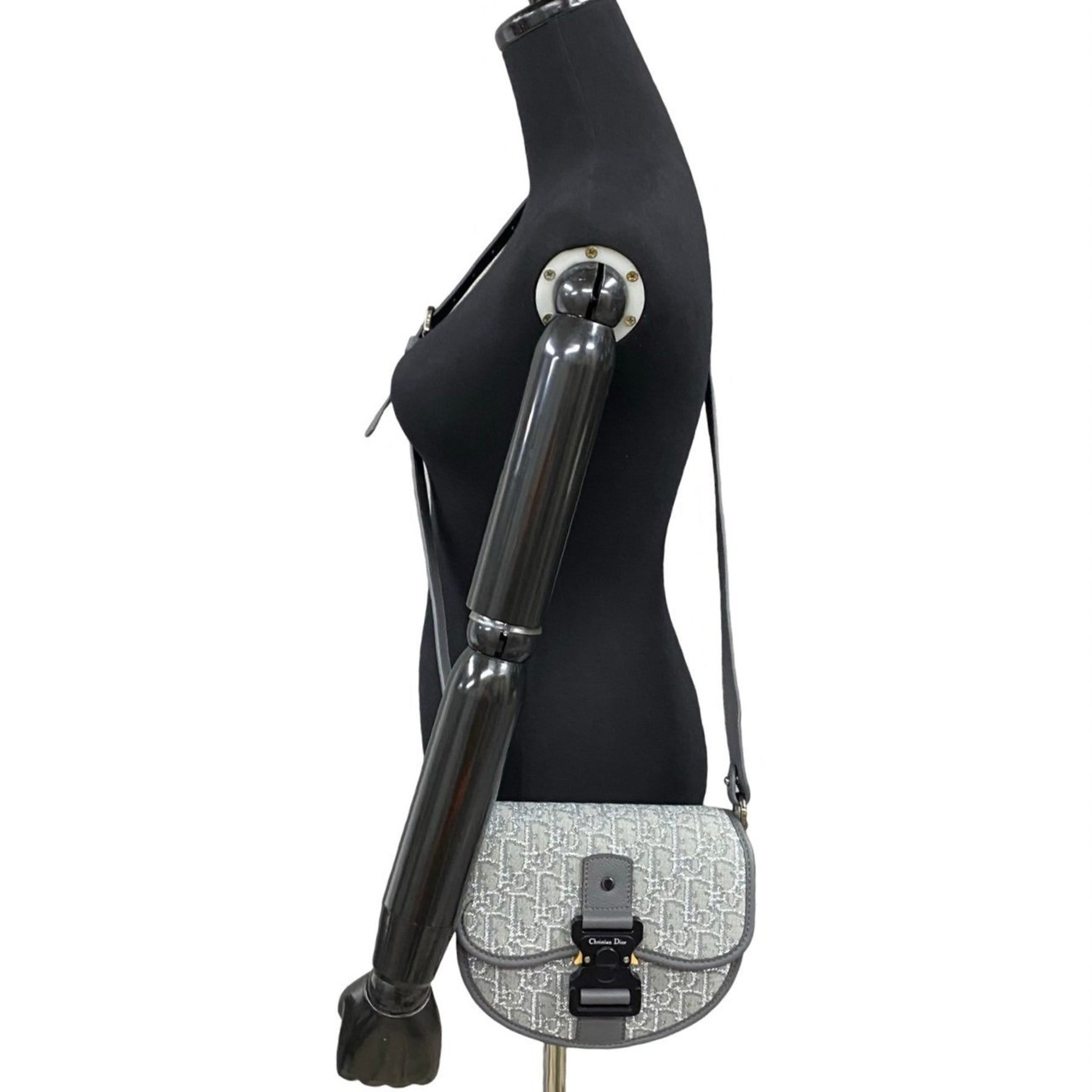 Christian Dior Oblique Gallop Canvas and Leather Mini Shoulder Bag