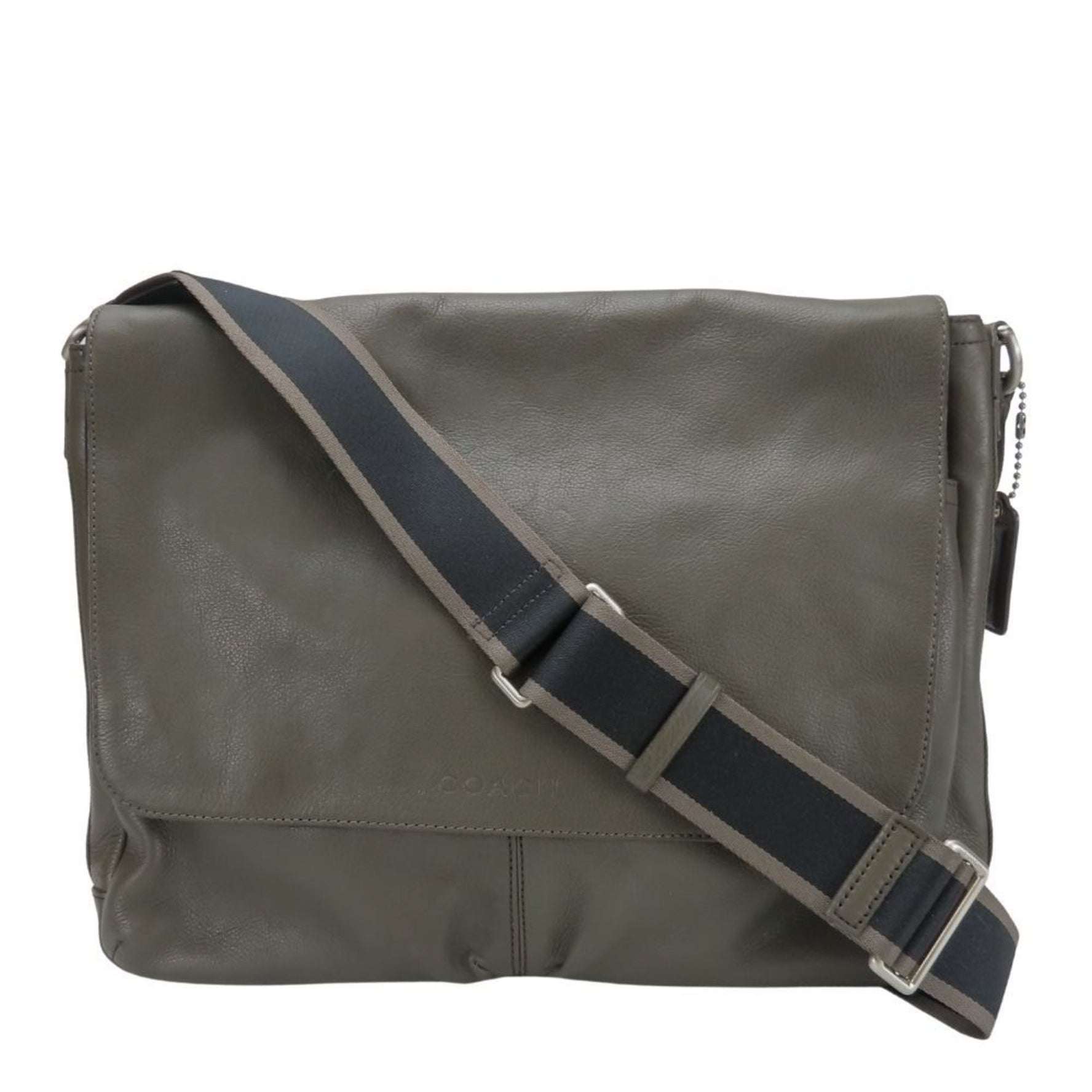 Coach shoulder bag Heritage leather khaki brown