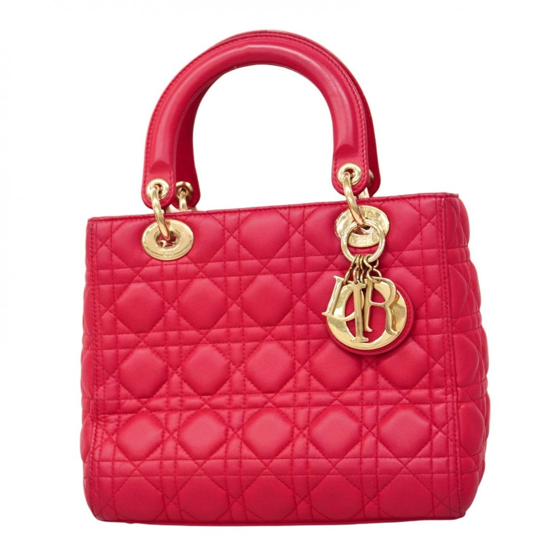 Christian Dior Cannage Lady Handbag in Leather