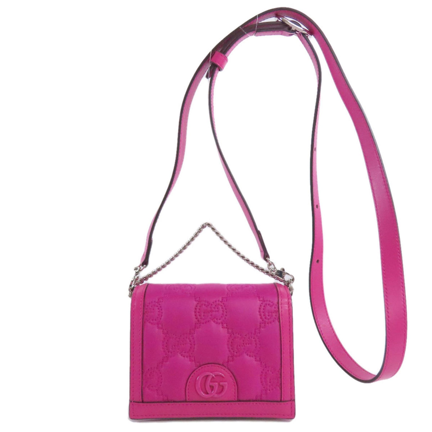 Gucci GG long shoulder bag, nylon material, women's, GUCCI