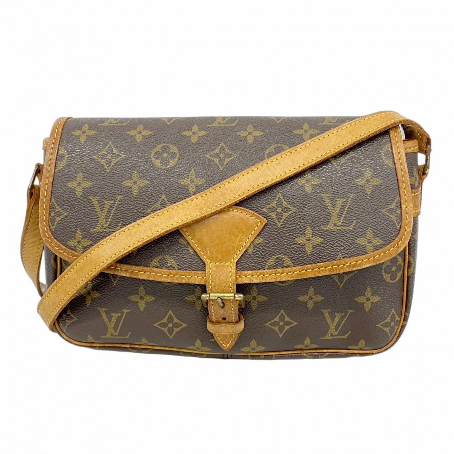 Louis Vuitton Monogram Sologne Shoulder Bag M42250 Brown Women's