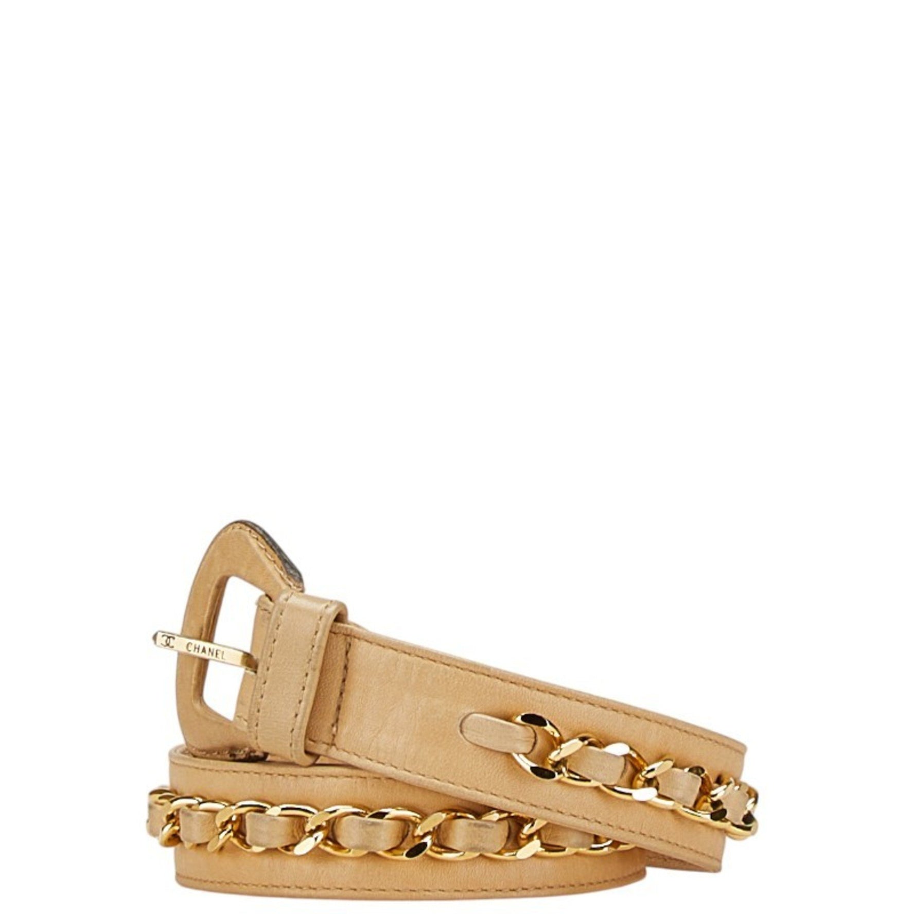 Chanel Chain Belt Size 65/26 Leather