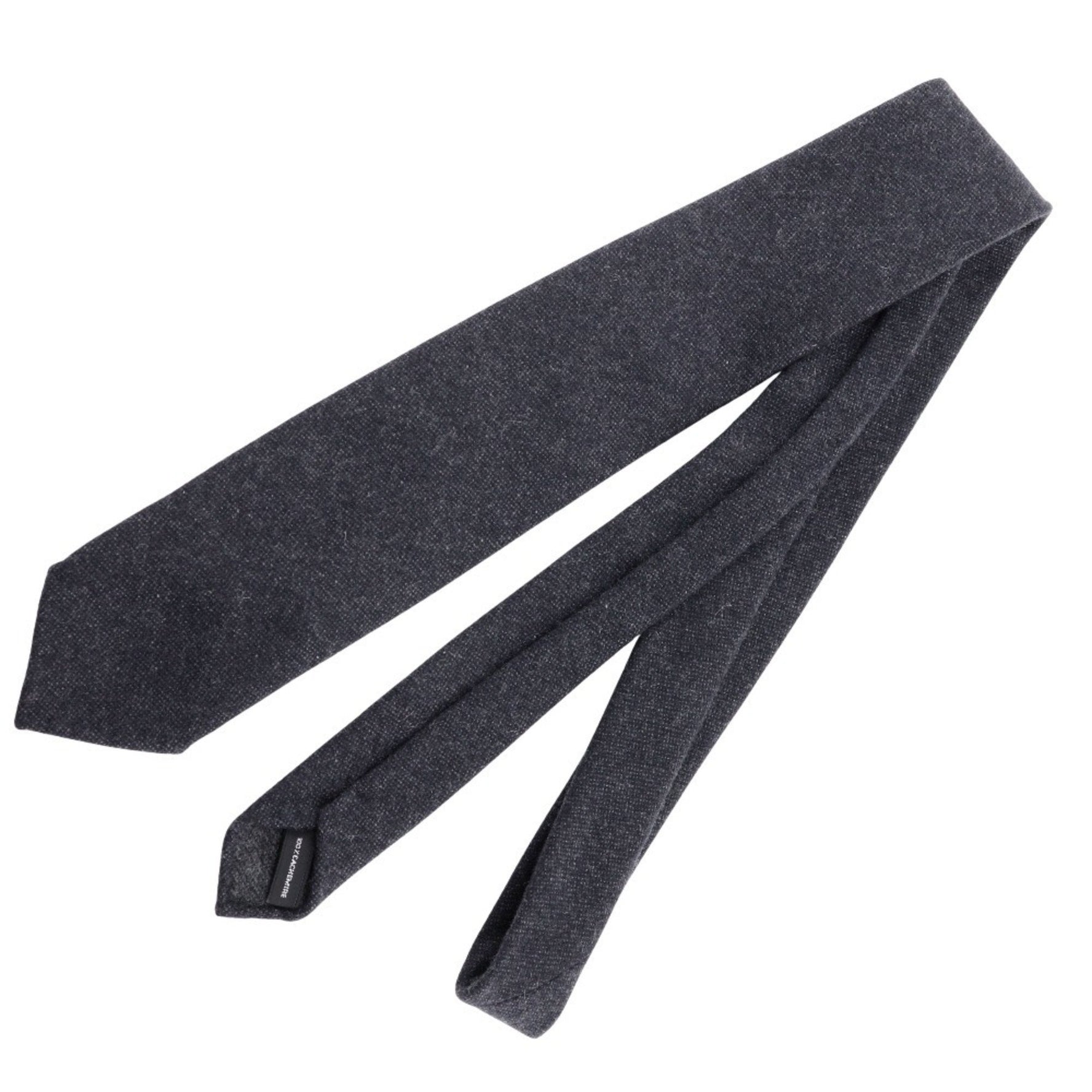 HERMES Cashmere Tie Grey Men's