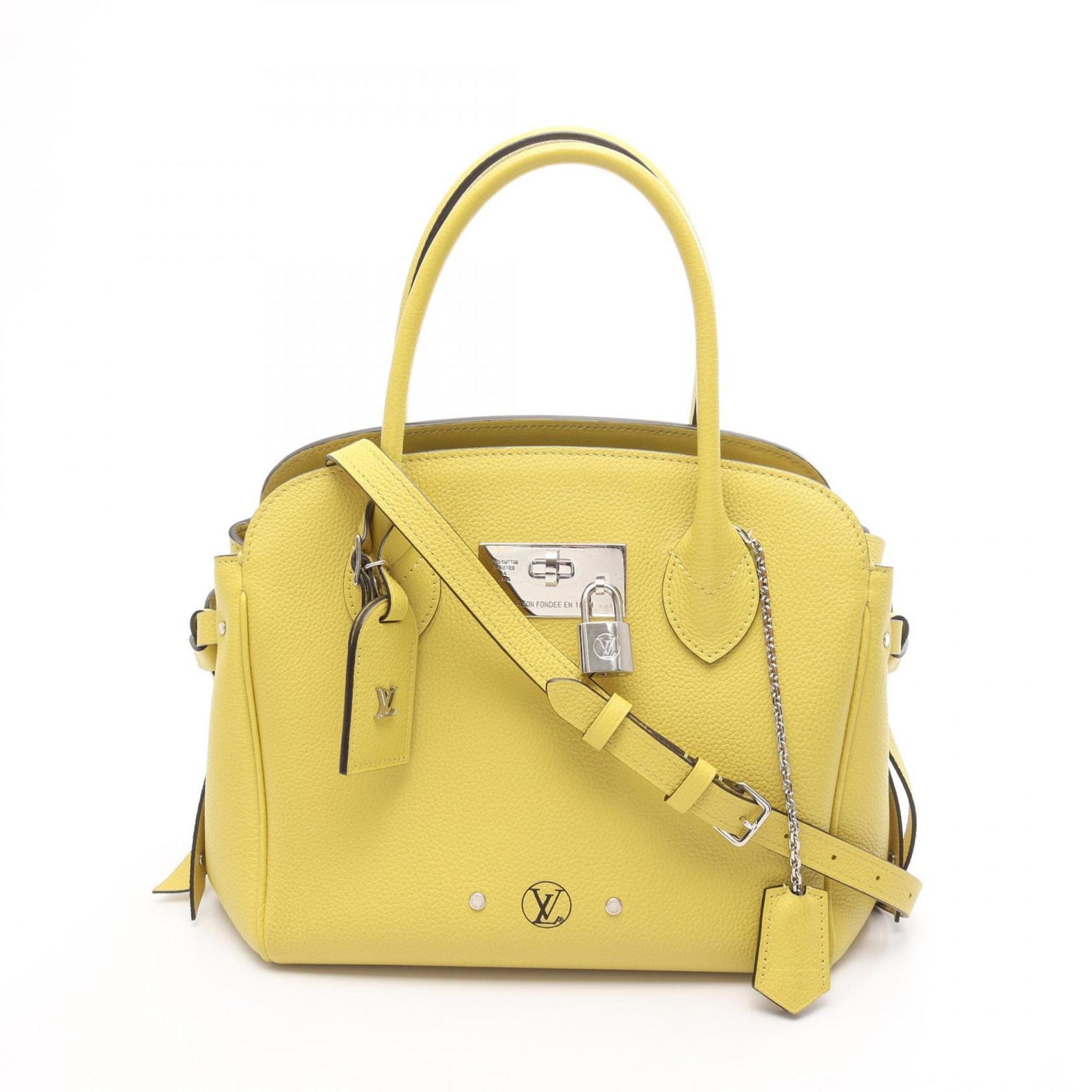 Louis Vuitton Mila PM Handbag, Leather, Vert Acid