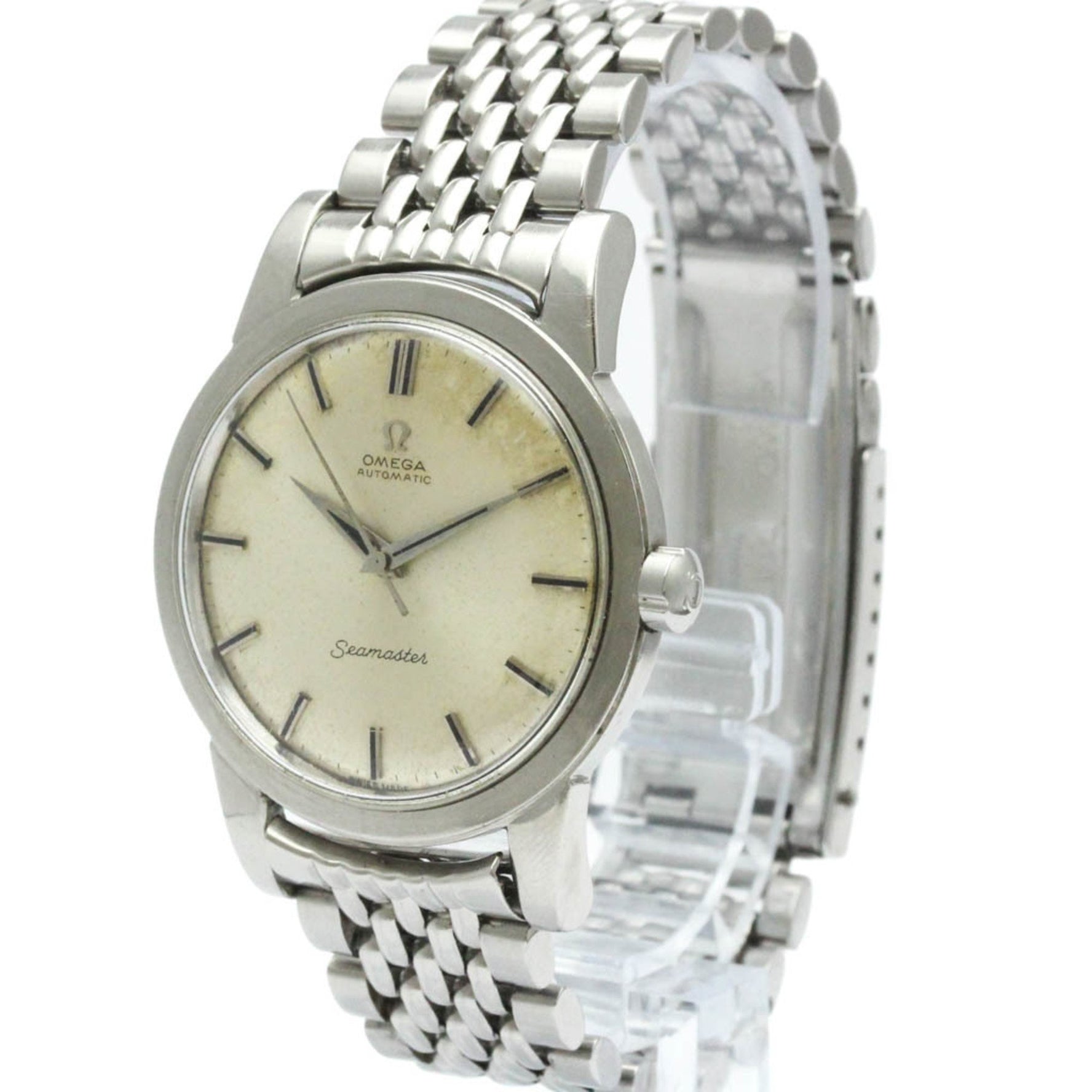 Vintage OMEGA Seamaster Cal 351 Rice Bracelet Automatic Watch 2494-12 BF570951