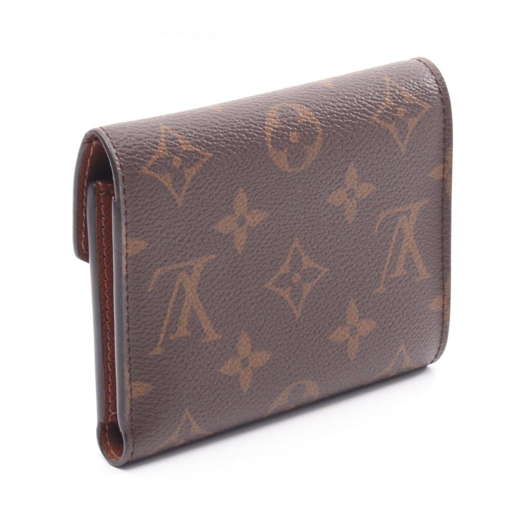 Louis Vuitton Victorine Portefeuille Tri-fold Wallet in Coated Canvas with Monogram Design, Model