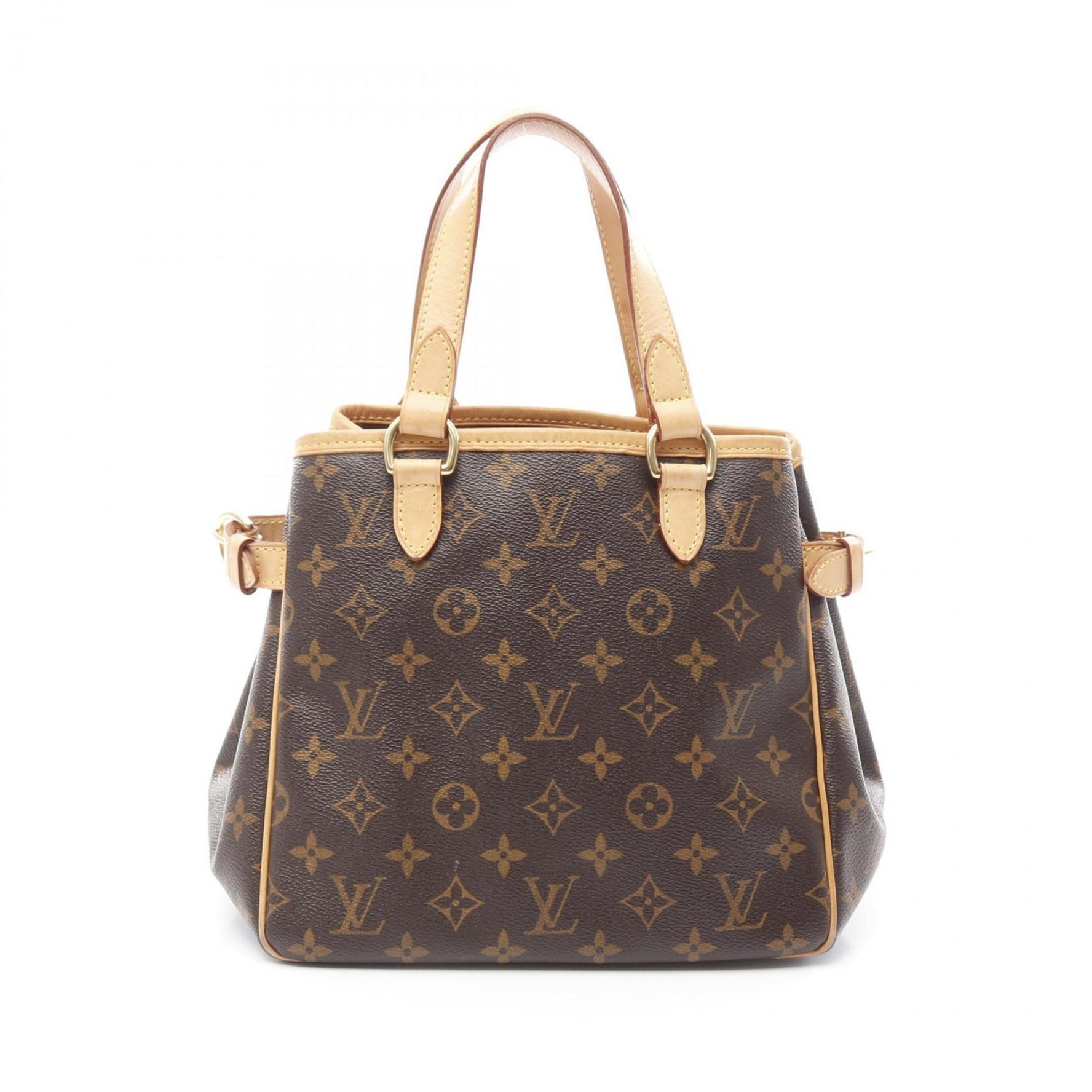 Louis Vuitton Batignolles Handbag Coated Canvas Leather Monogram