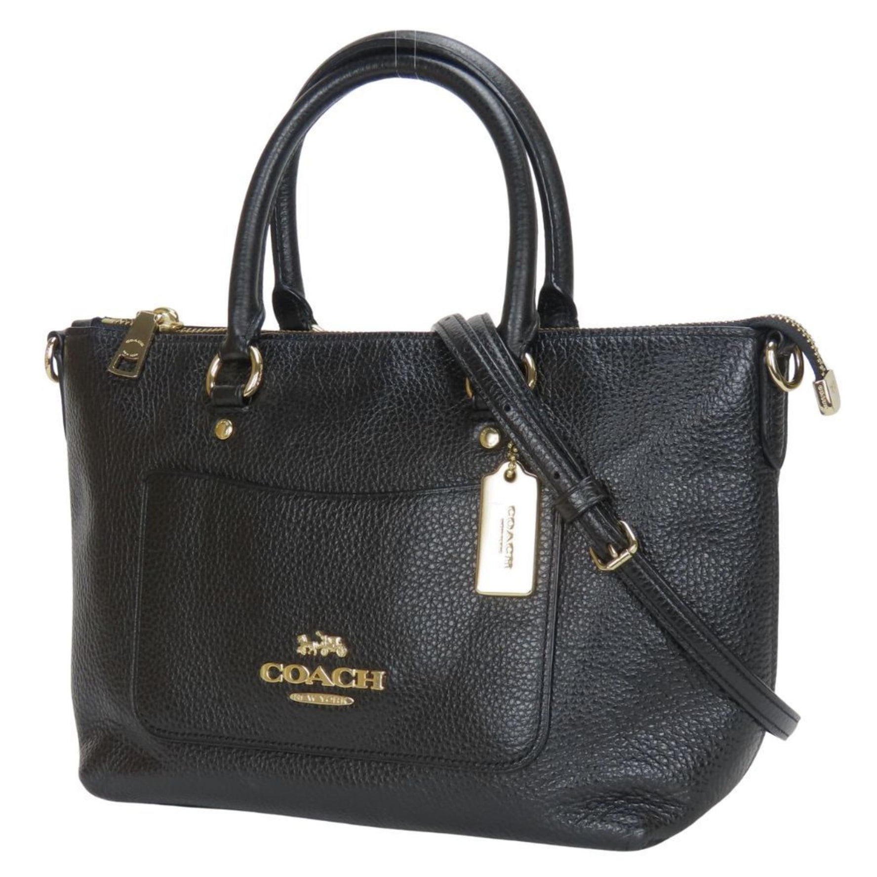 Coach handbag leather shoulder bag