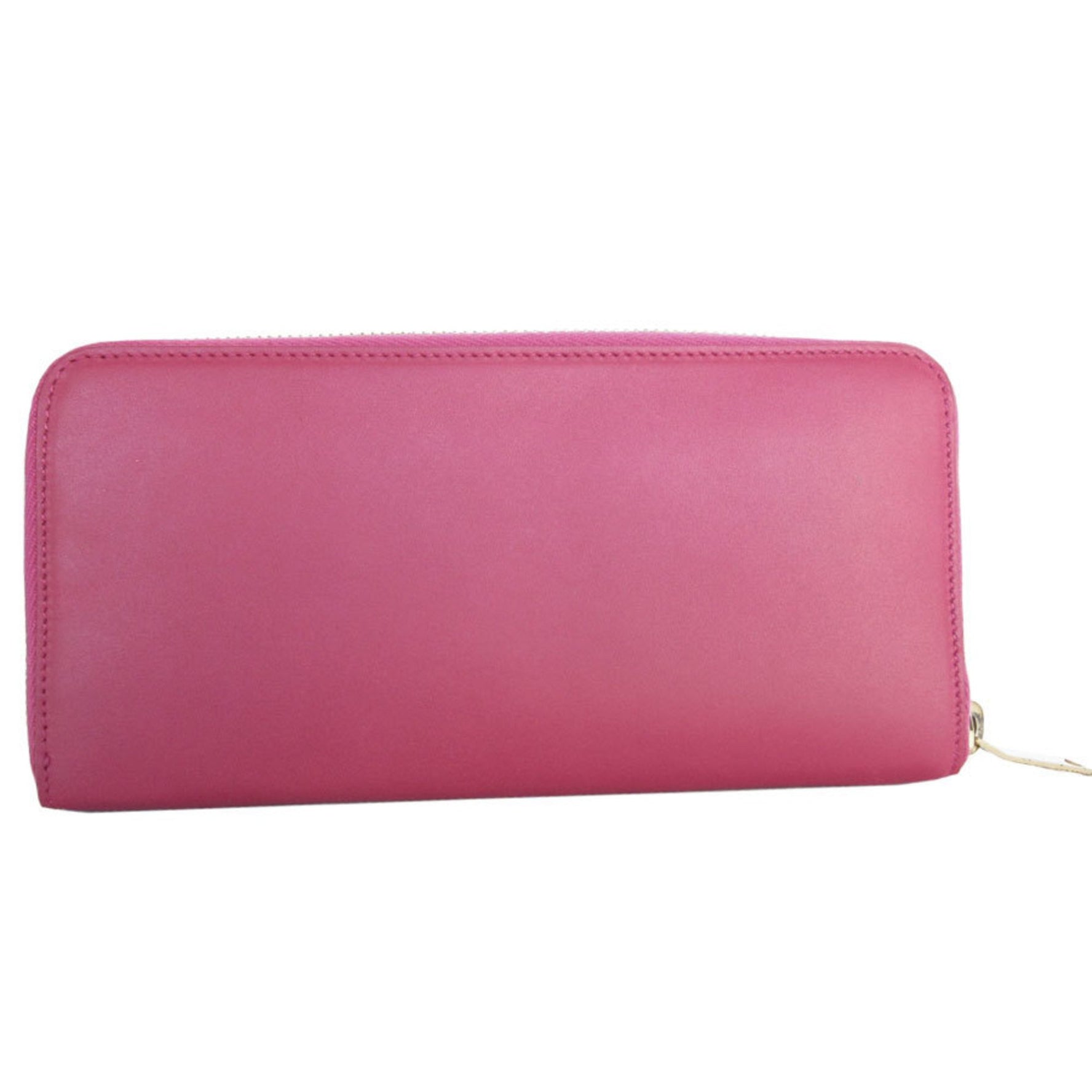 Saint Laurent SAINT LAURENT Round Long Wallet Leather Pink Women's s0303f