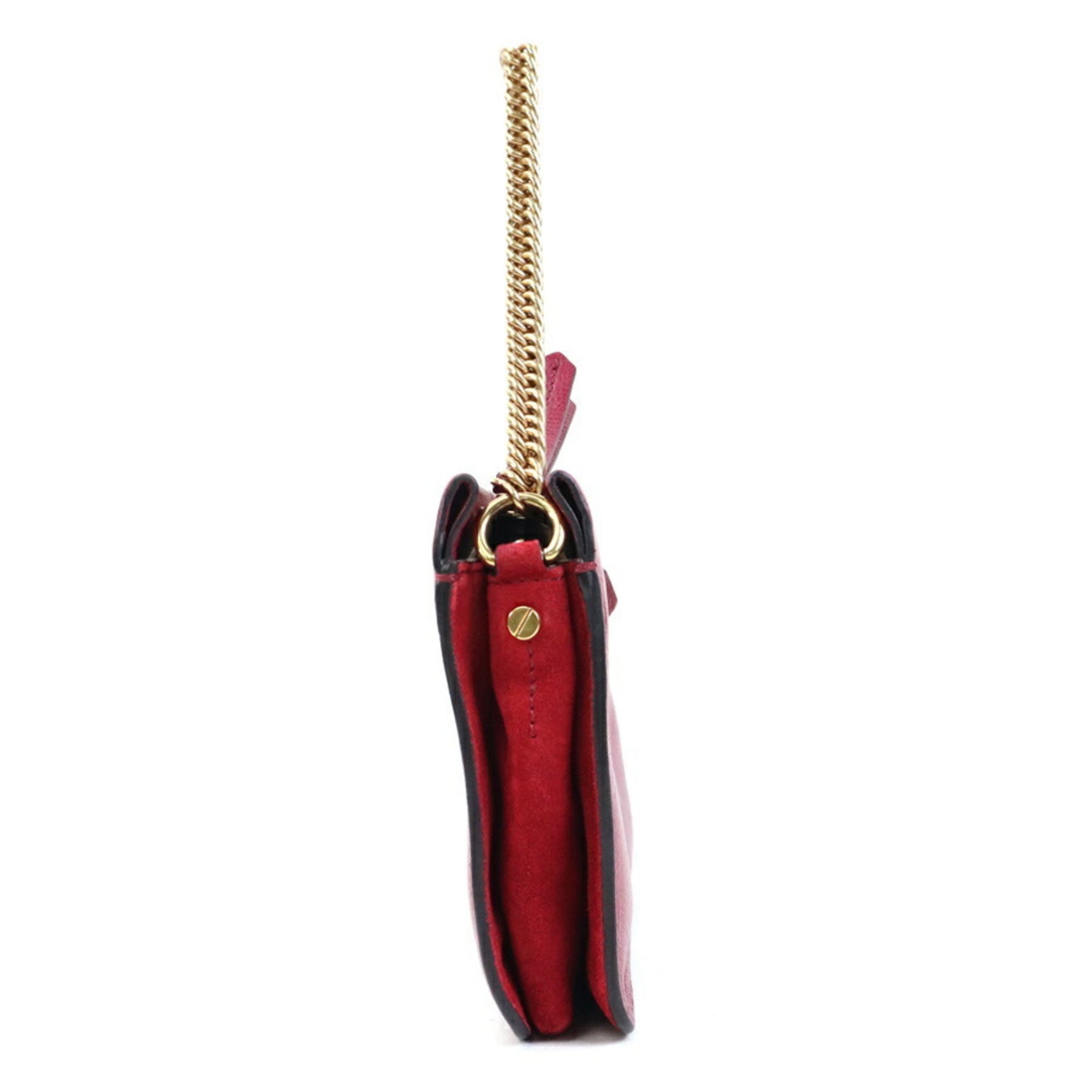 Givenchy shoulder bag in leather and suede wine red red