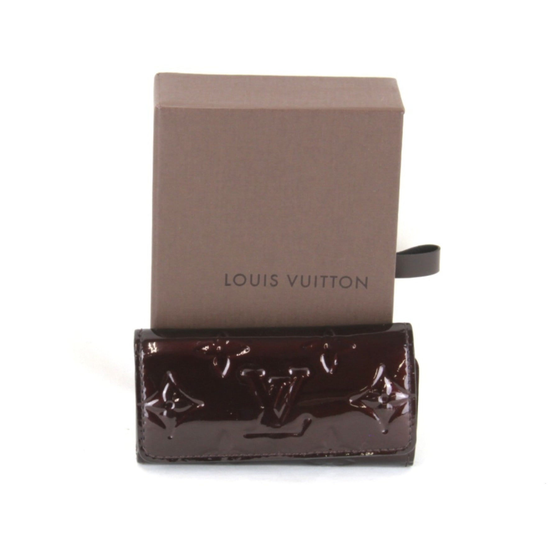 LOUIS VUITTON Louis Vuitton Multicle 4 M93517 Key Case Vernis Amarante Women's