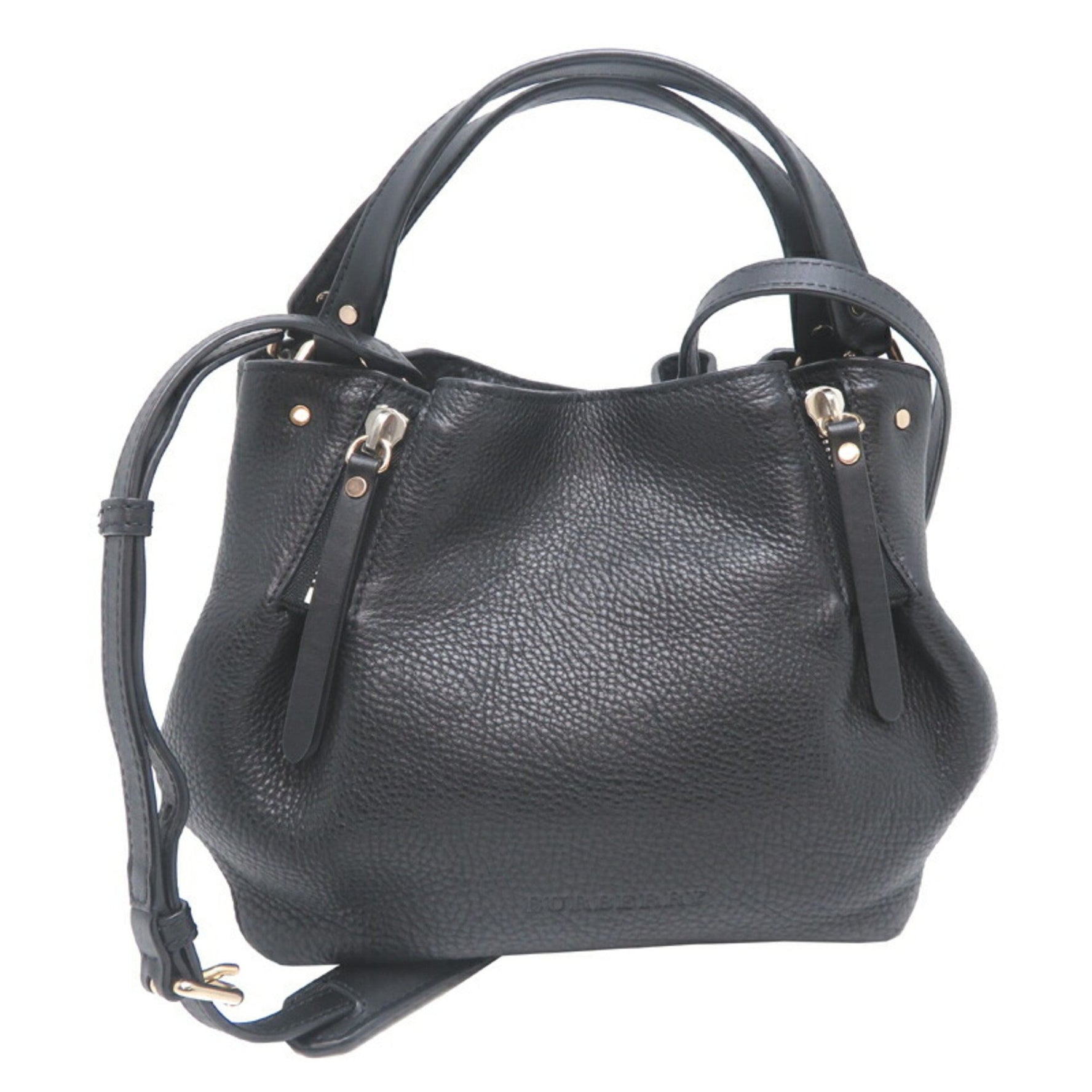 Burberry 2way bag, women's shoulder 3963675, leather, black