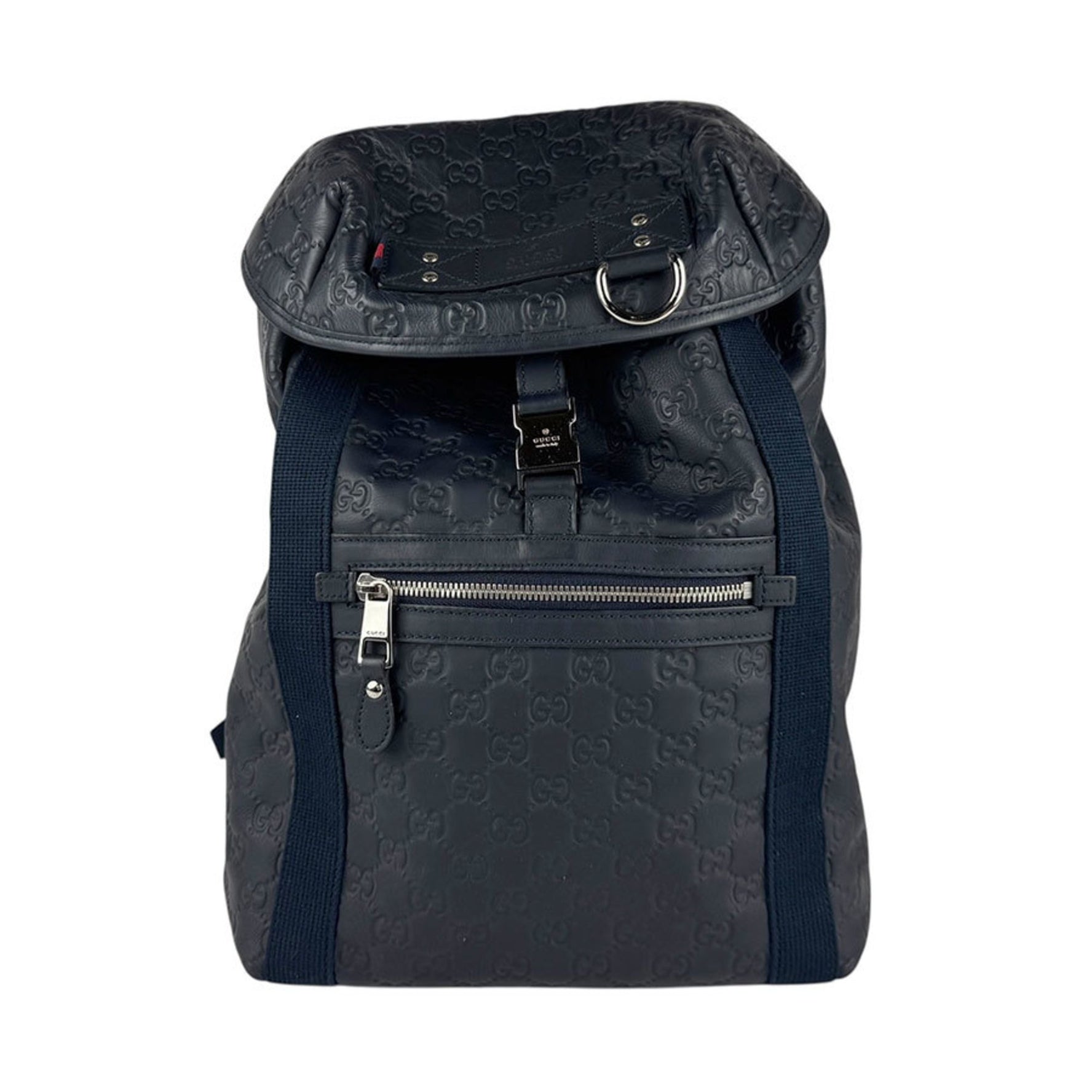 Gucci GUCCI Backpack Guccissima Leather Navy Men's z6668