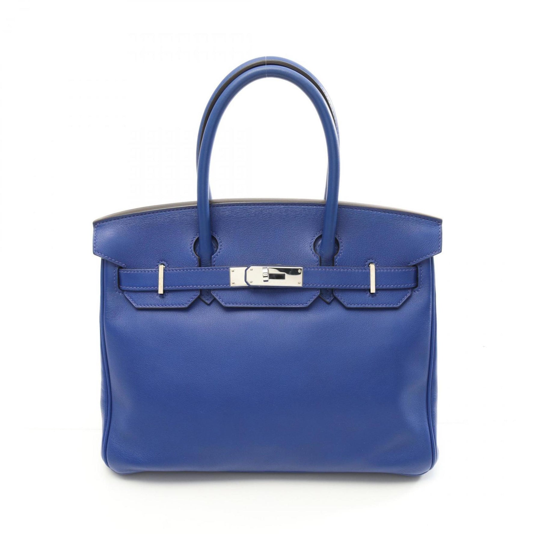Hermes HERMES Birkin 30 Blue Electric Handbag Swift Leather Women's