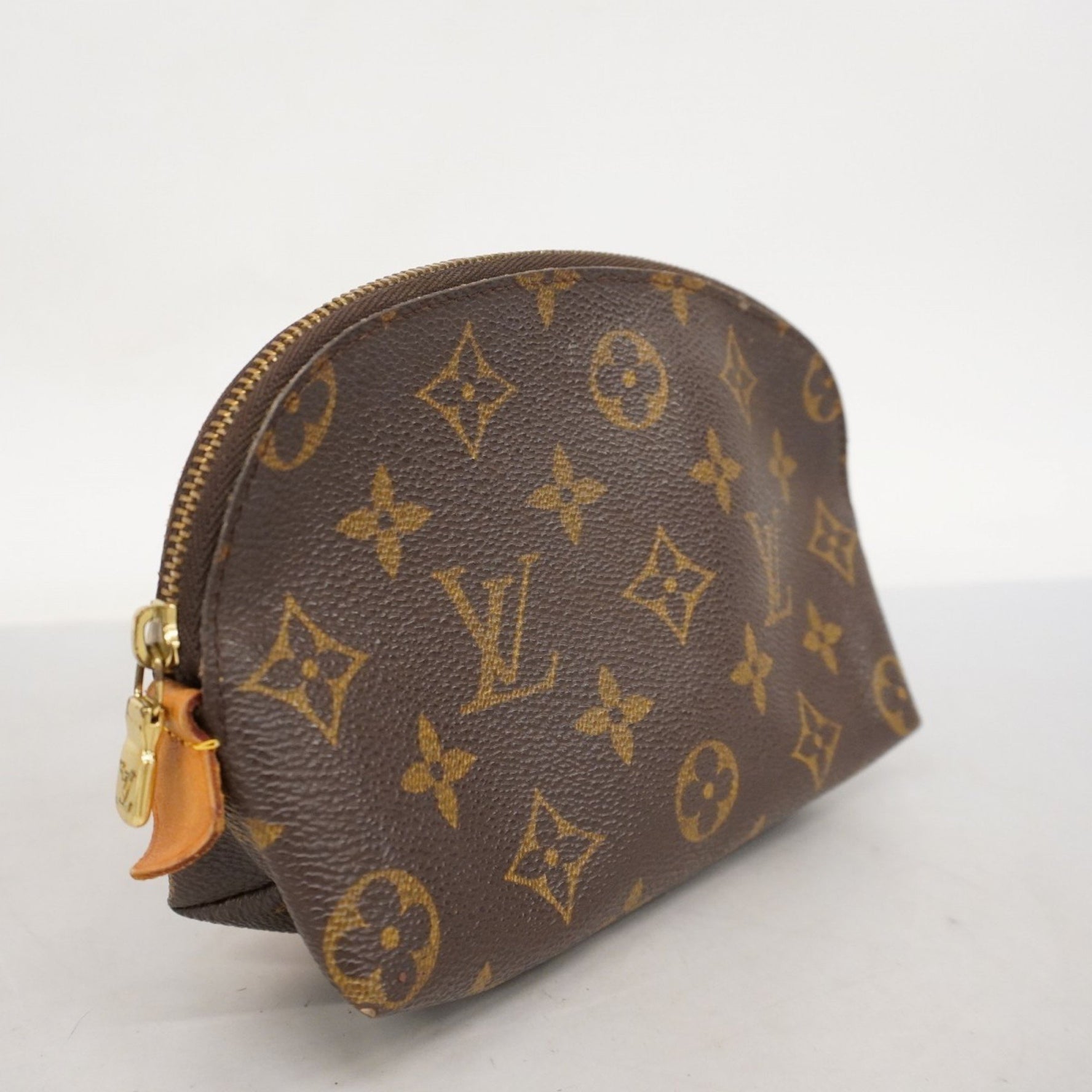 Louis Vuitton Monogram Pochette Tick PM M47515 Brown Women's Pouch