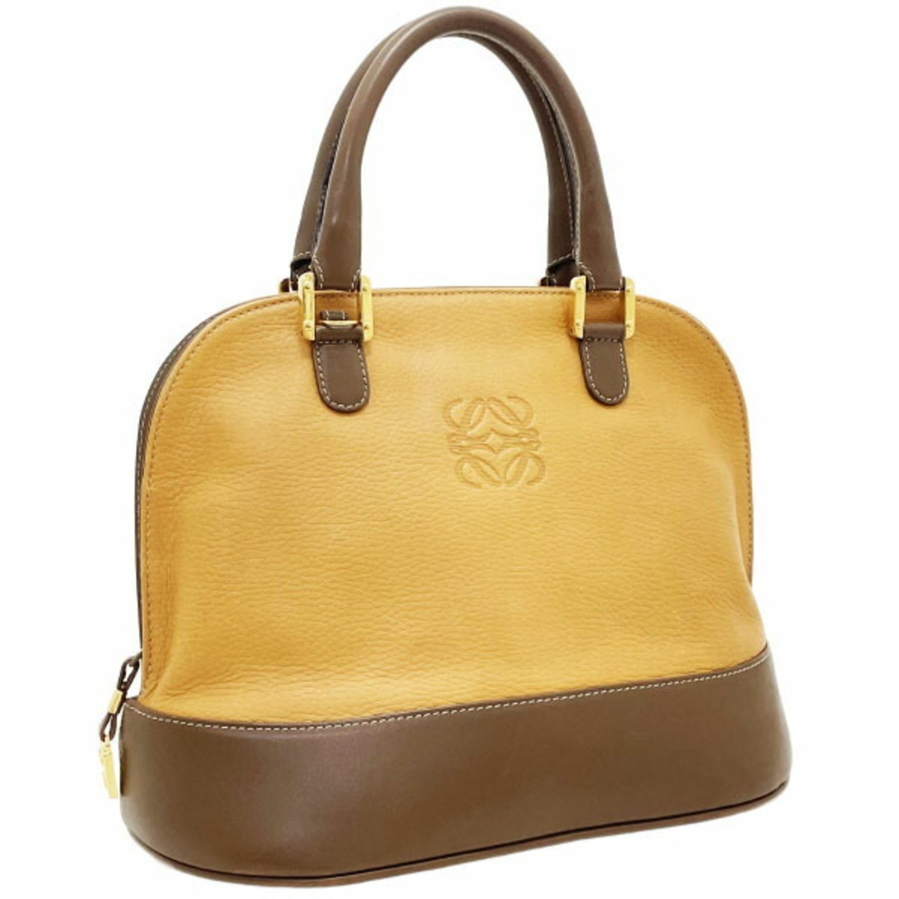 Loewe Anagram Tote Bag in Camel Brown Leather