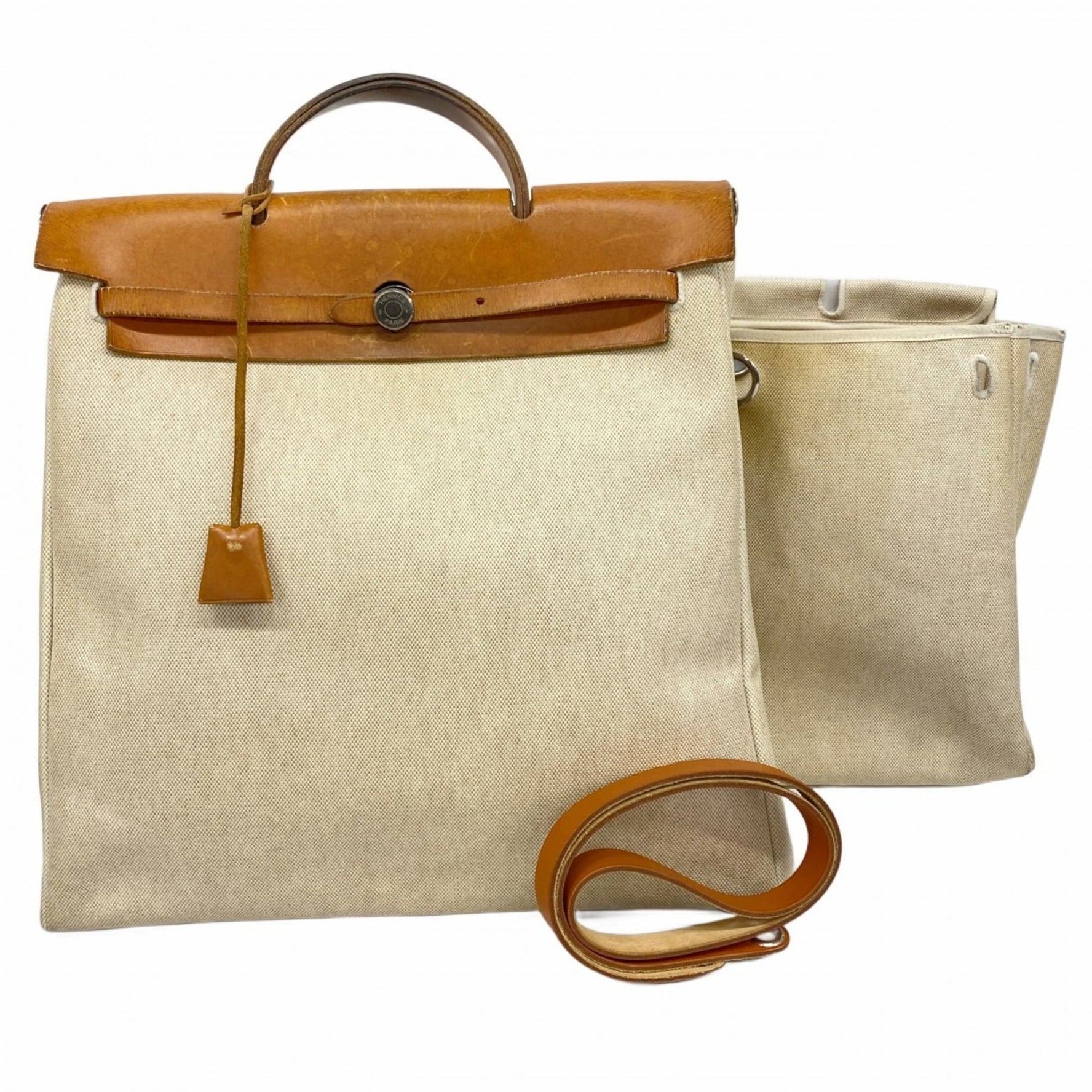 Hermes Hermès Airbag MM Handbag, Toile H, C Stamp