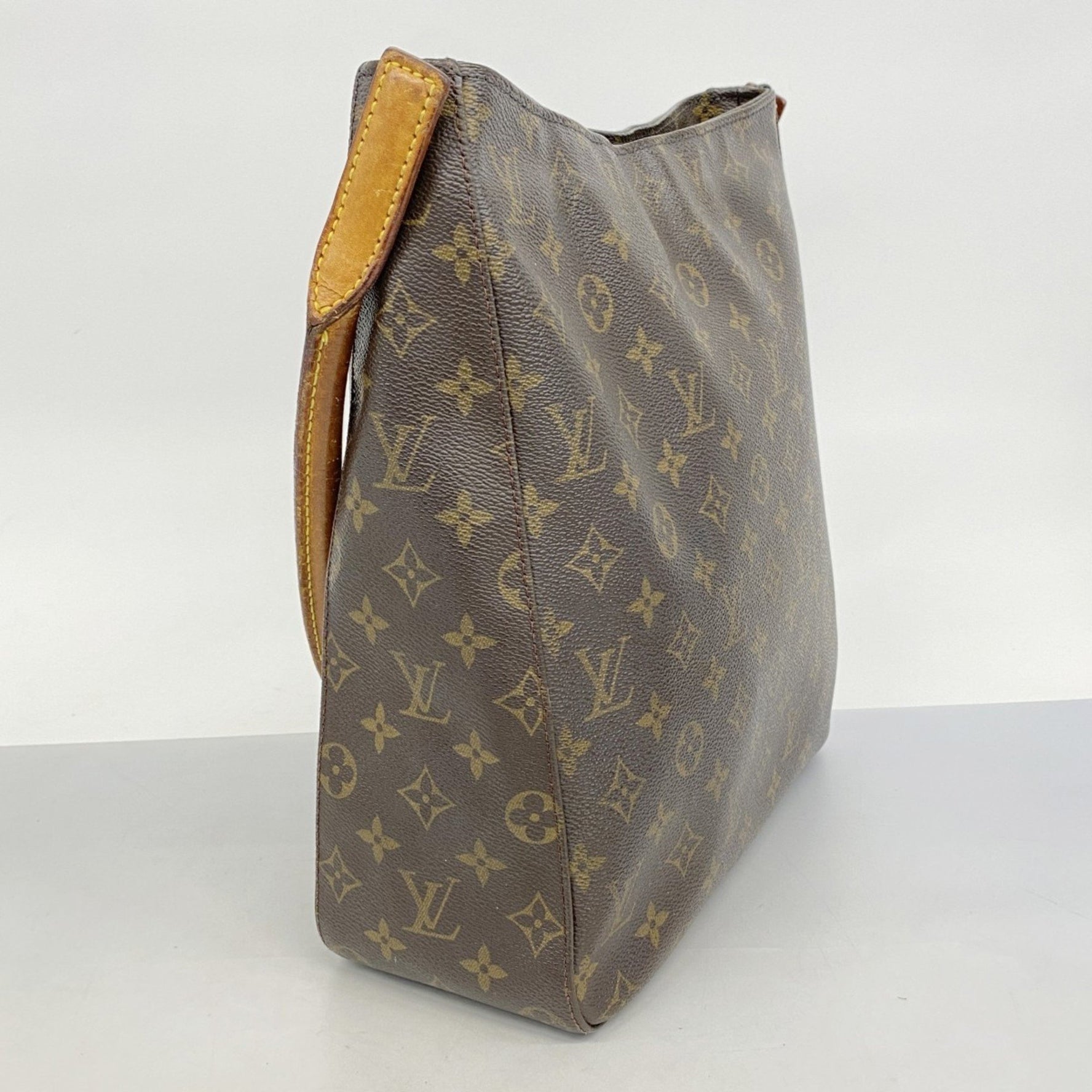 Louis Vuitton Monogram Looping GM Shoulder Bag M51145 Brown Women's