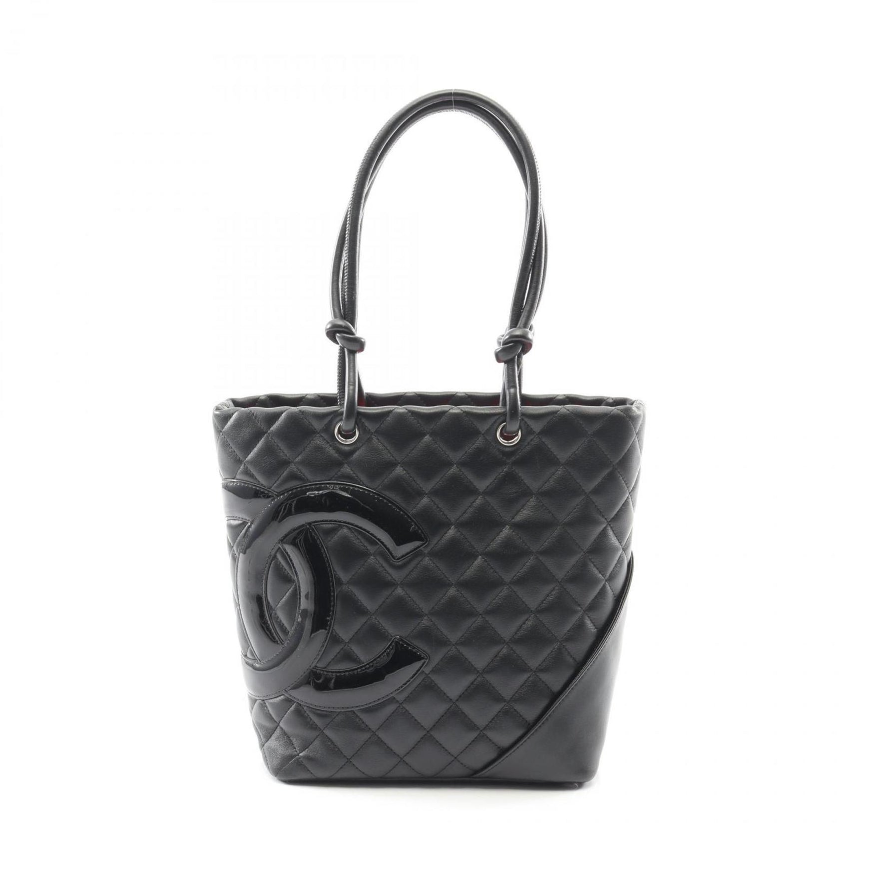 CHANEL Cambon Medium Tote Bag in Patent Leather