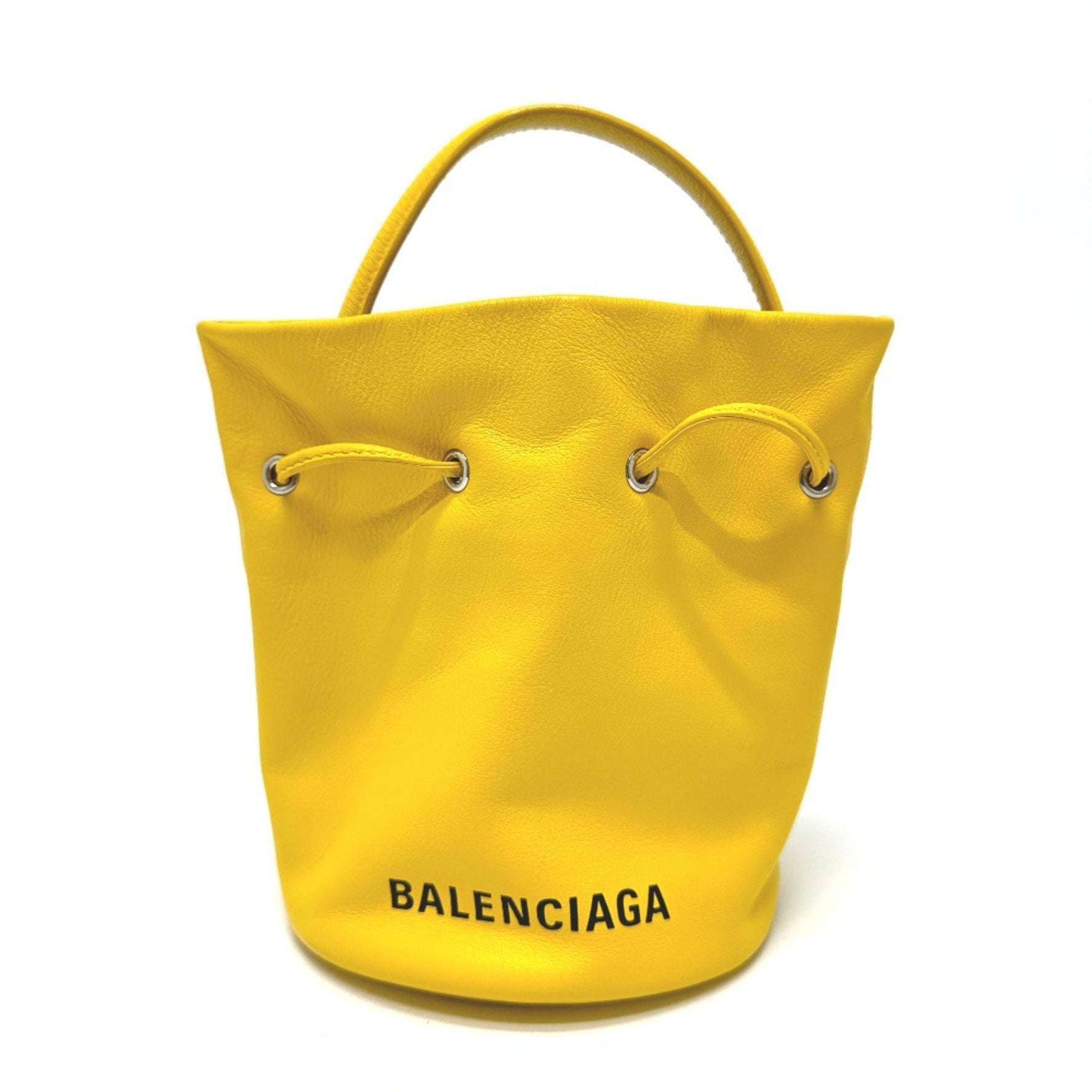 Balenciaga Bucket bag 2WAY Hand Bag Bag Shoulder Bag yellow