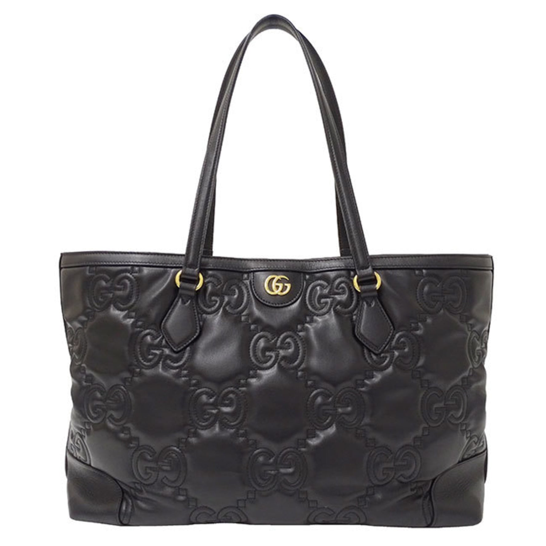 GUCCI Tote Bag GG Matelasse Leather Quilted