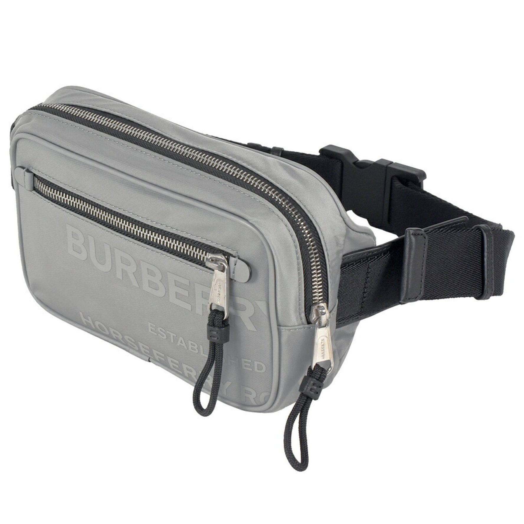 Burberry Horseferry Bumbag Body Bag Nylon Polyurethane Grey