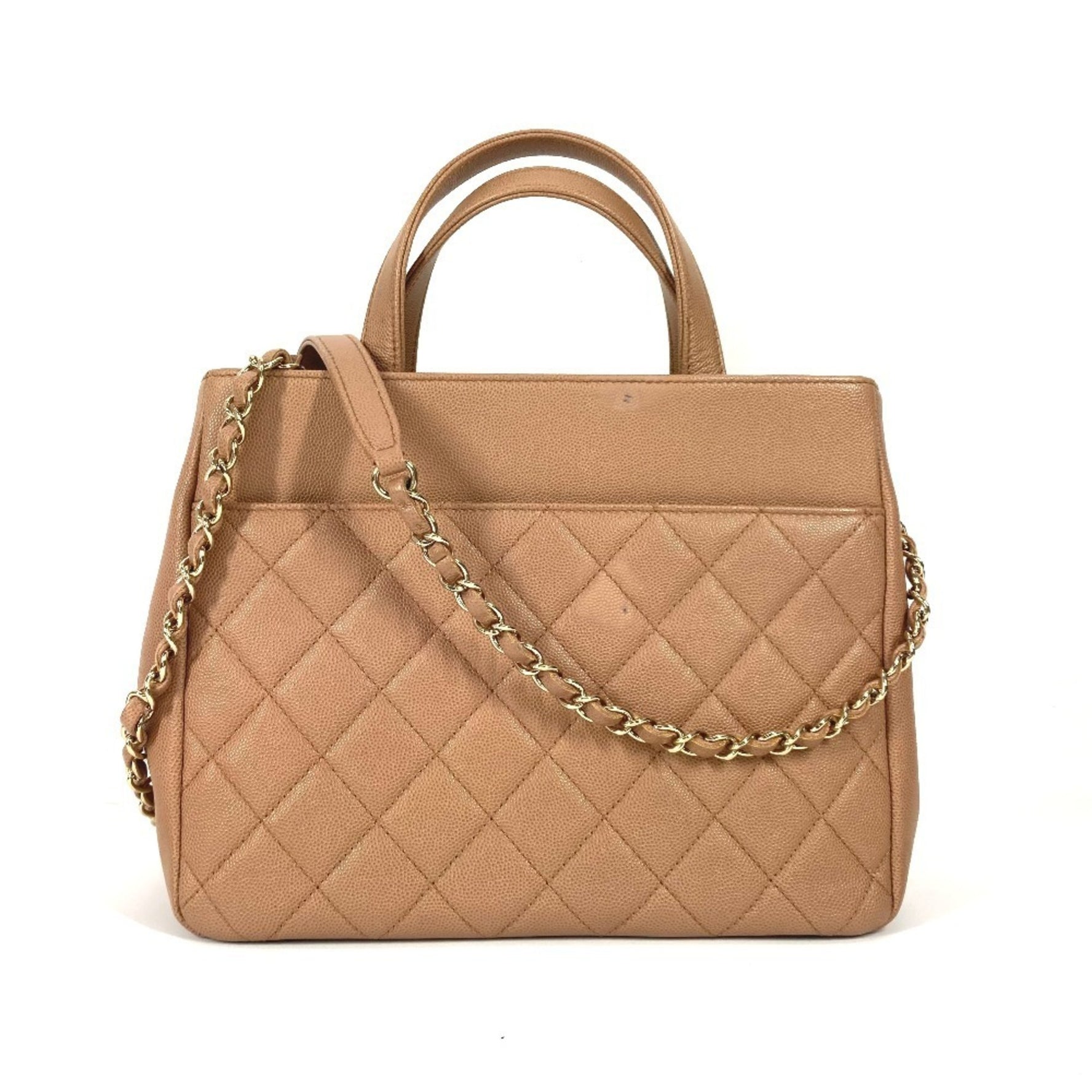 CHANEL Crossbody CC Coco Mark Matelasse Affinity Small Bag Tote Chain Shoulder Caviar Skin