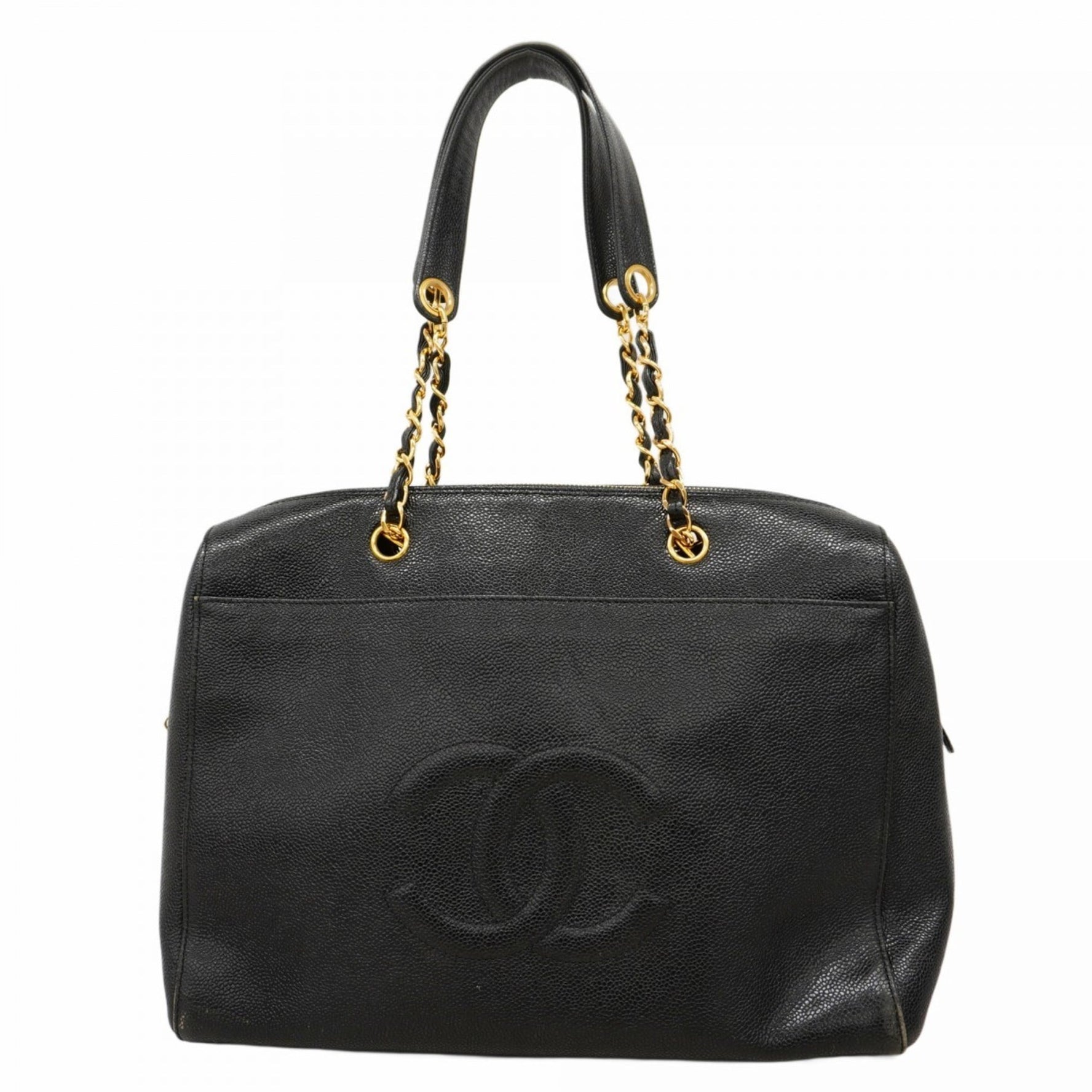 Chanel Shoulder Bag Chain Caviar Skin