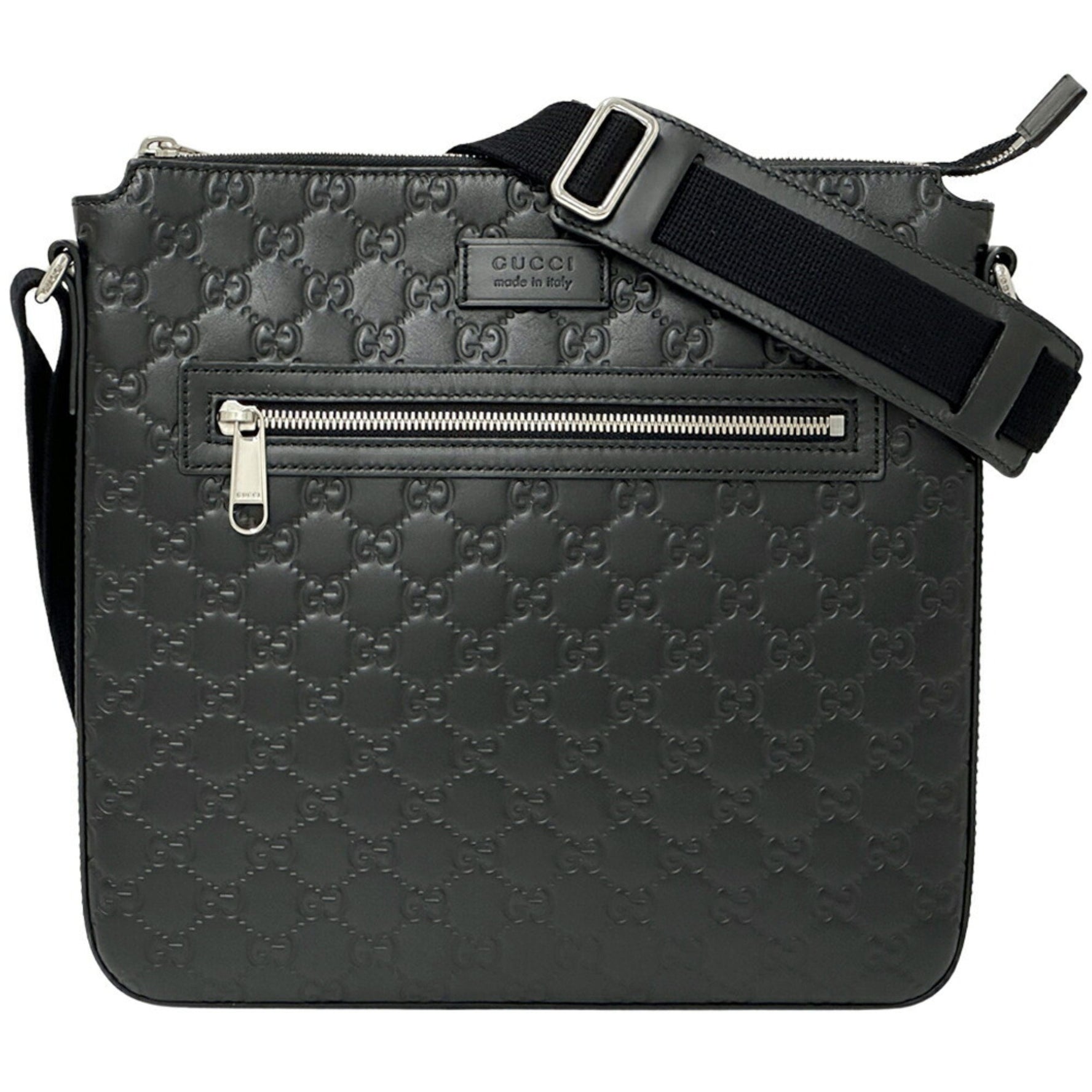 GUCCI Guccissima Shoulder Bag Shima Leather Square