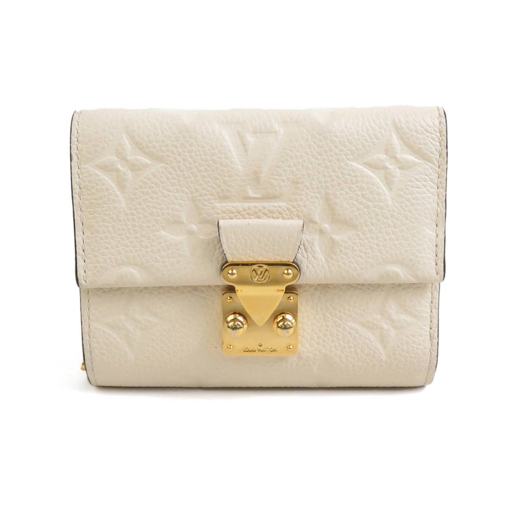 Louis Vuitton LOUIS VUITTON Bi-fold wallet Monogram Empreinte Crème Women's M81071 55846j