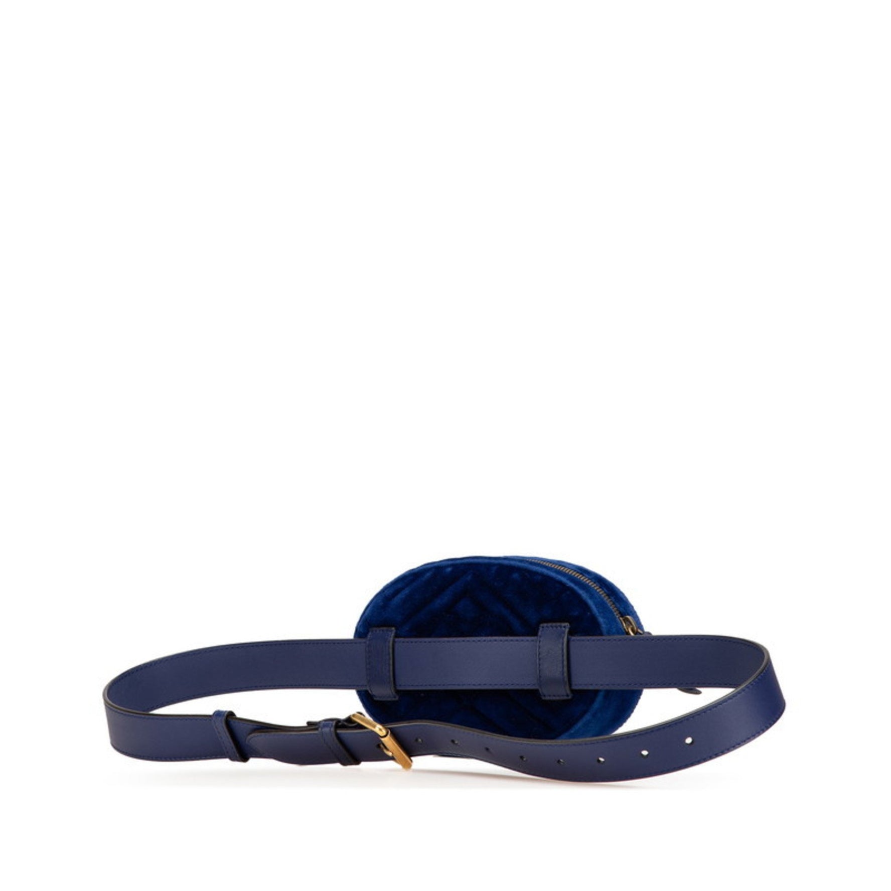 Gucci GG Marmont Quilted Body Bag/Waist Bag 95/38 Blue Velvet Men's GUCCI